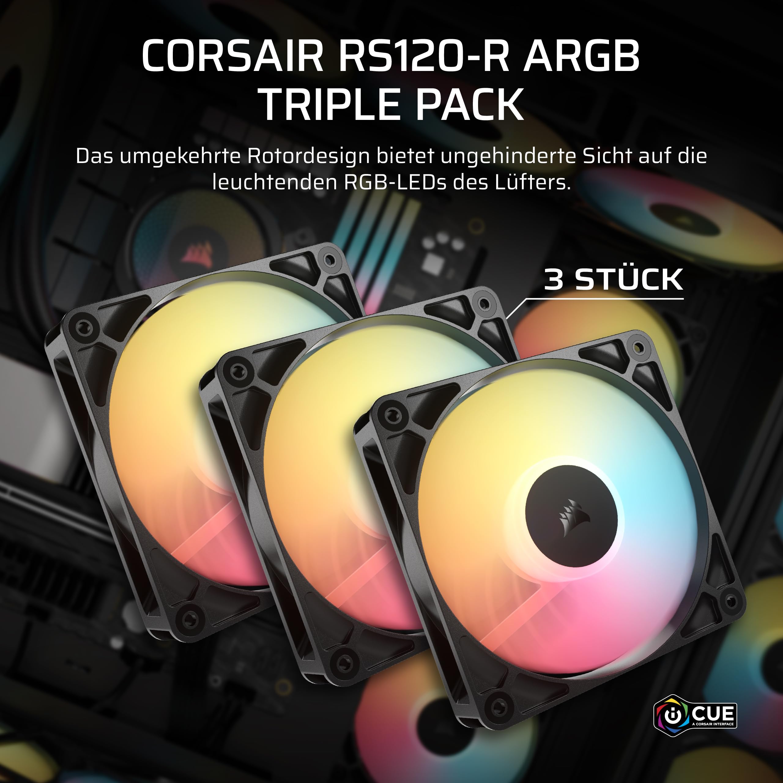 corsair-rs120-r-argb-120-mm-pwm-reverse-l-fter-dreierpack-schwarz-umgekehrter-ro image 2