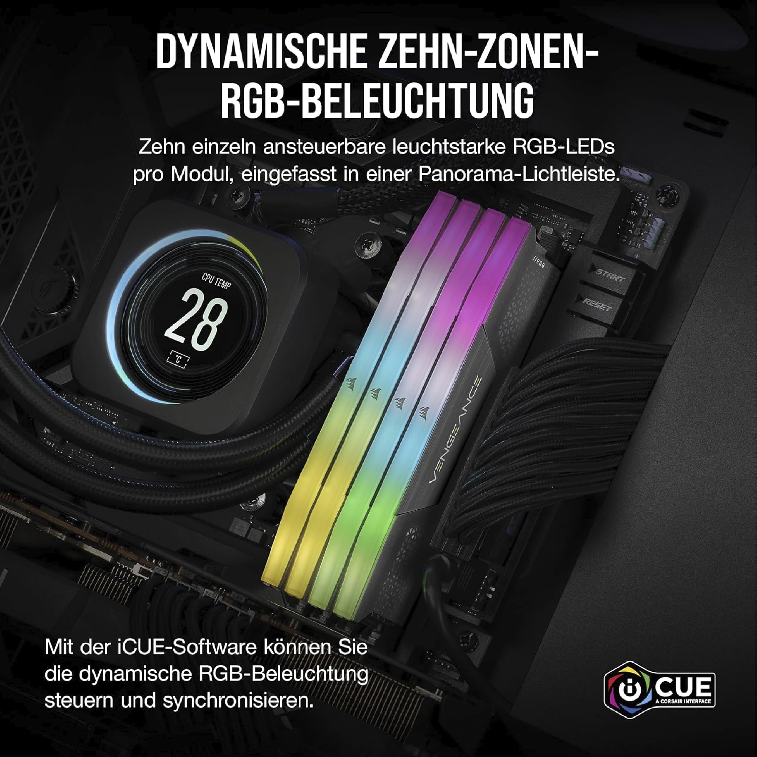corsair-vengeance-rgb-ddr5-16gb-1x16gb-5200mhz-cl40-desktop-arbeitsspeicher-grau image 4