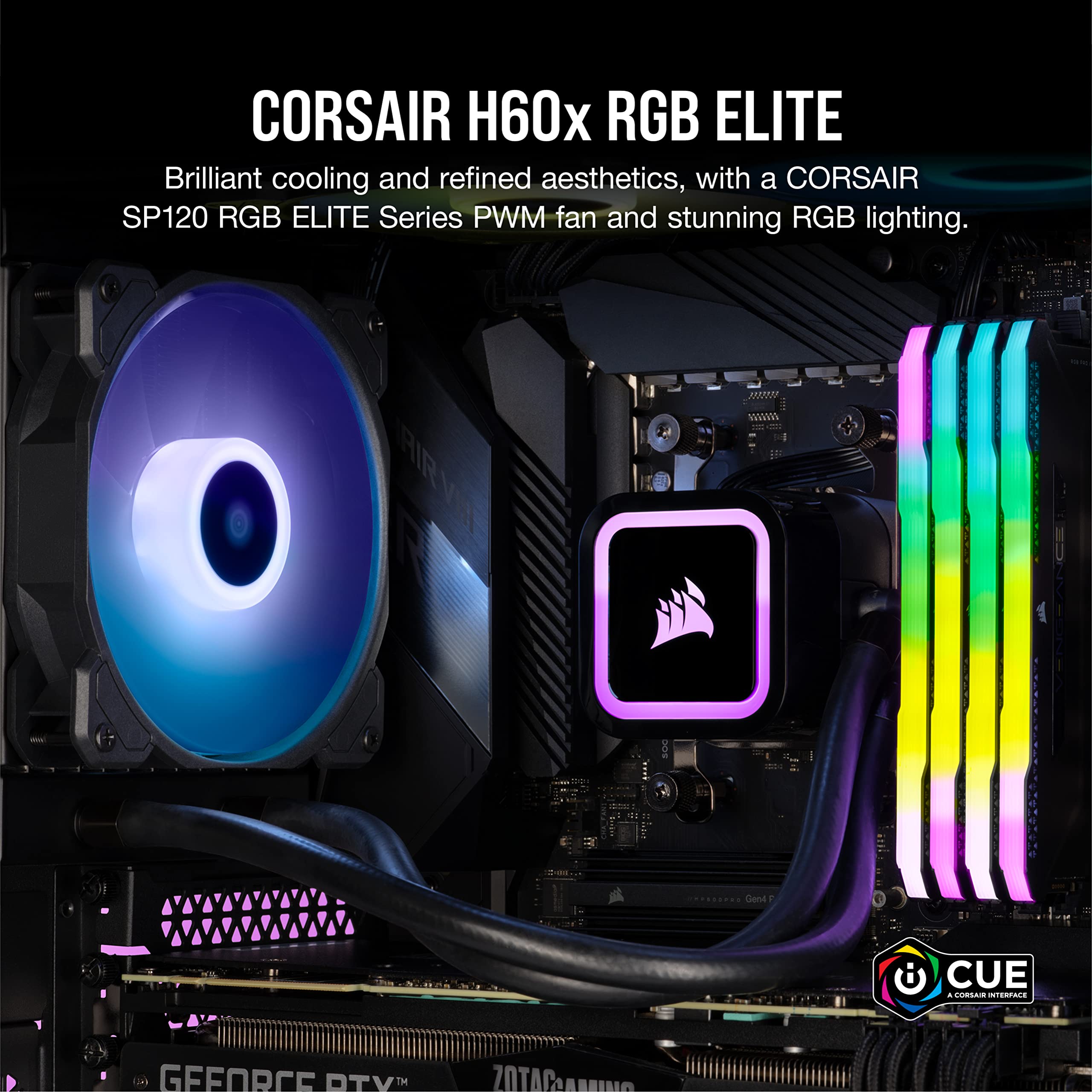 corsair-h60x-rgb-elite-120mm-fl-ssig-cpu-k-hler-sp120-rgb-elite-pwm-l-fter-lga-1 image 2