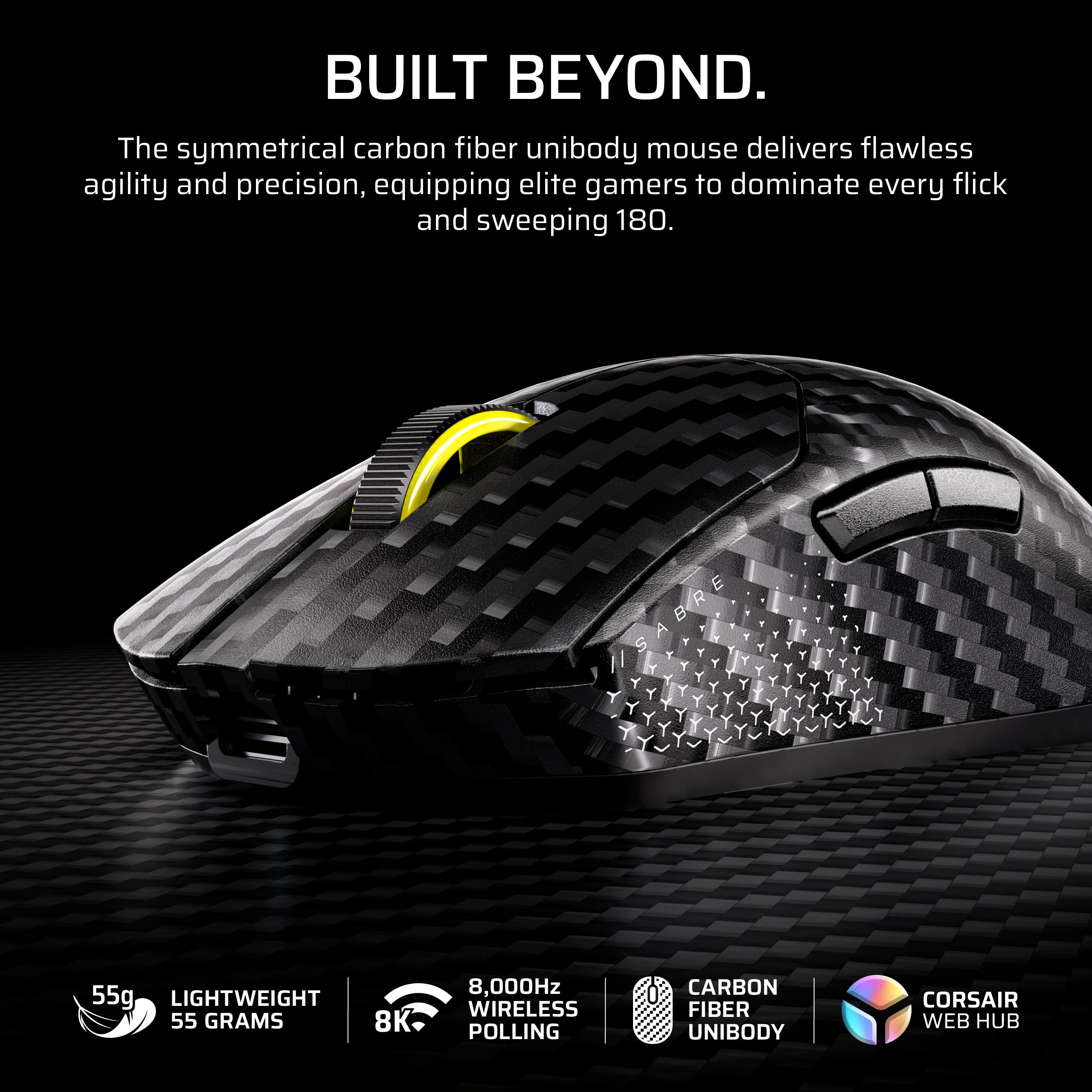 corsair-sabre-v2-pro-wireless-gaming-maus-cf-fps-55g-kohlefaser-monocoque-marksm image 2