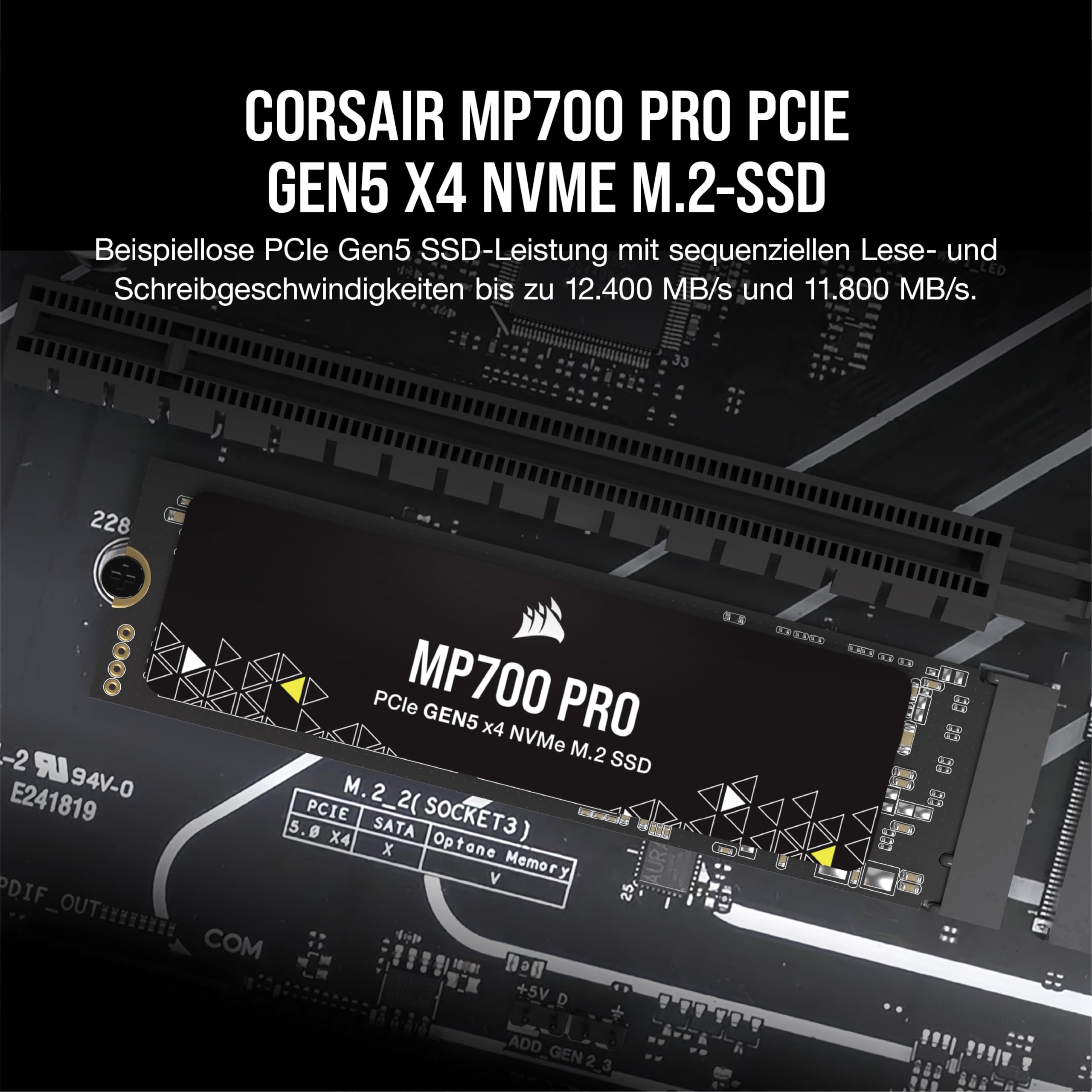 corsair-mp700-pro-1tb-m-2-pcie-gen5-x4-nvme-2-0-ssd-m-2-2280-bis-11-700-mb-s-les image 2