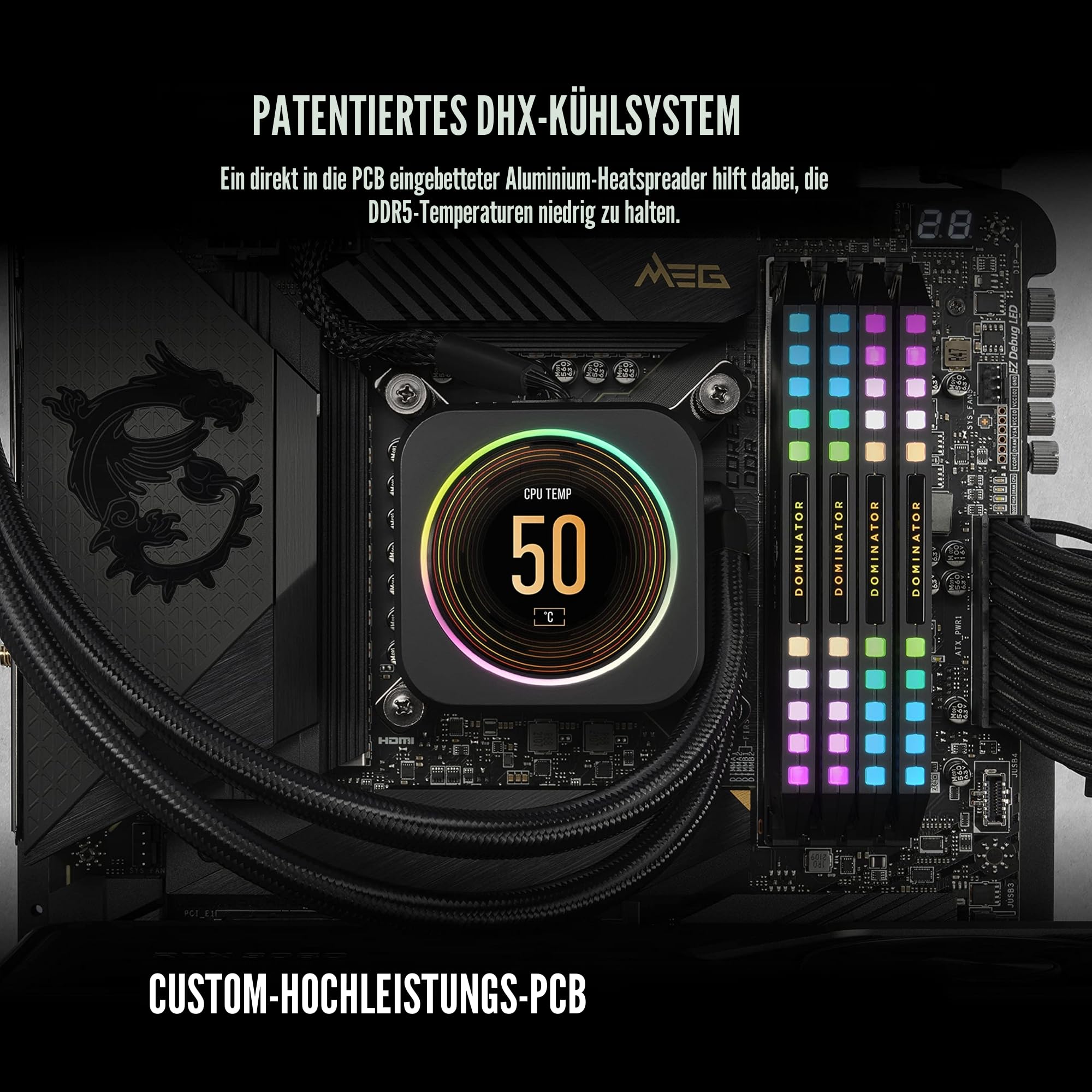 corsair-dominator-platinum-rgb-64gb-2x32gb-ddr5-5600mhz-cl40-desktop-arbeitsspei image 5