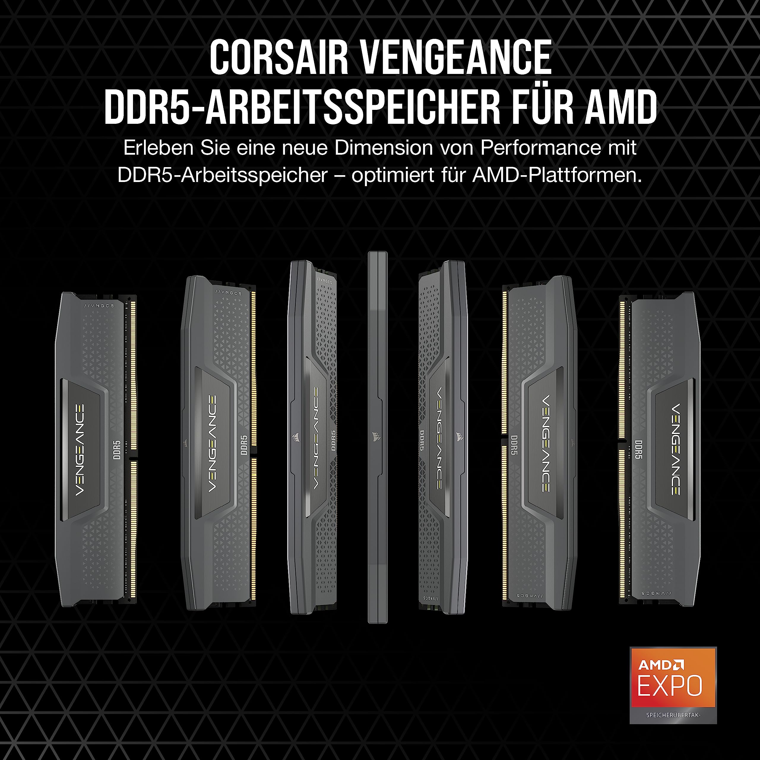 corsair-vengeance-ddr5-48-gb-2x24-gb-ram-kit-6000-mhz-cl36-amd-expo-icue-grau-oh image 2