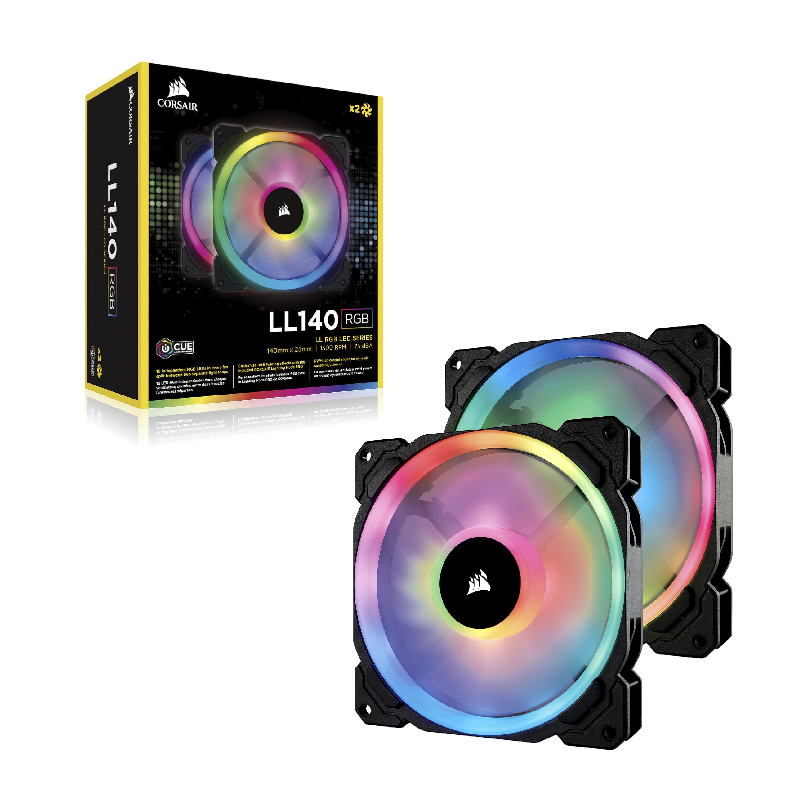 corsair-ll140-rgb-140mm-pwm-geh-usel-fter-2er-pack-dual-light-loop-lighting-node image 8