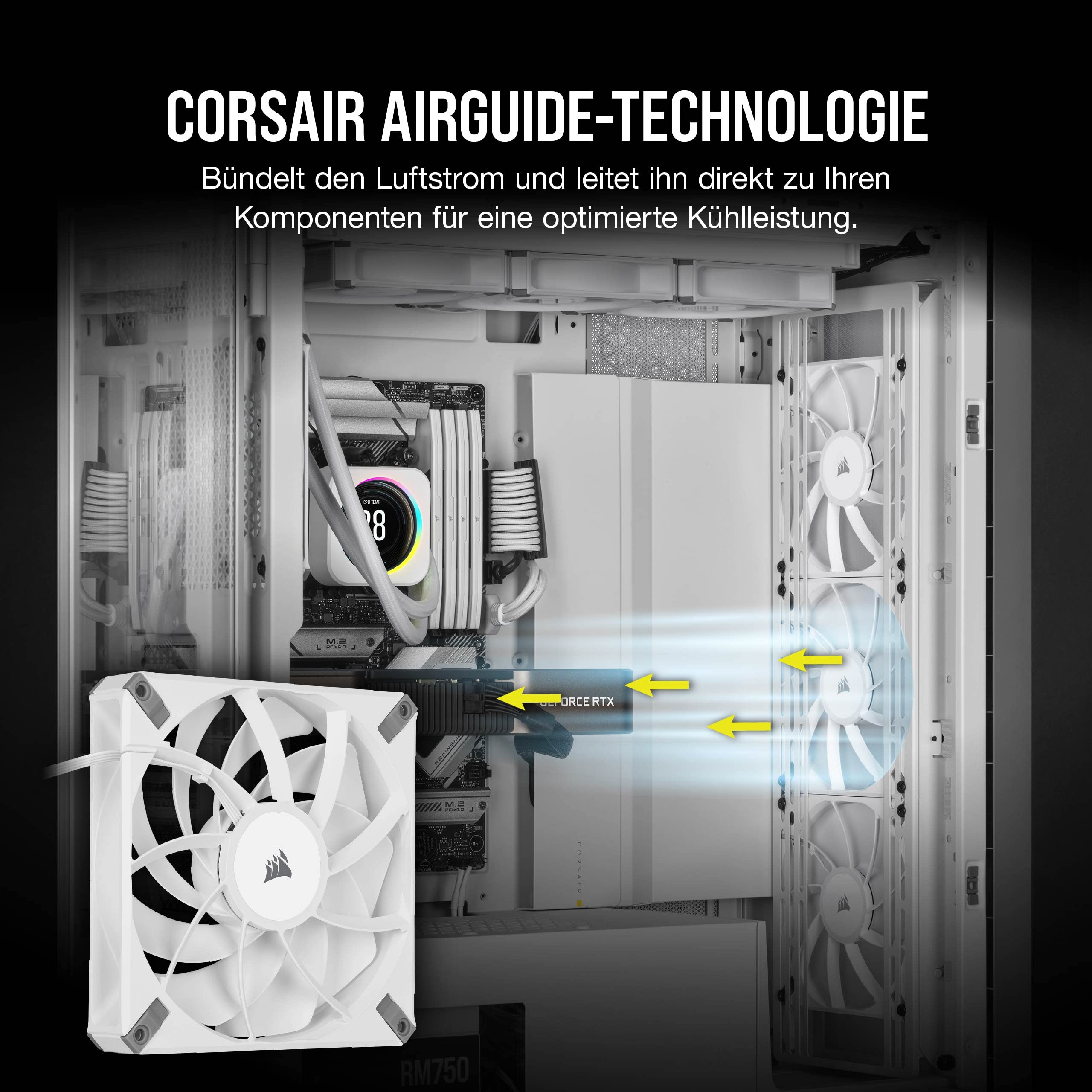 corsair-af140-elite-140-mm-pwm-geh-usel-fter-wei-fluid-dynamic-lager-airguide-te image 5
