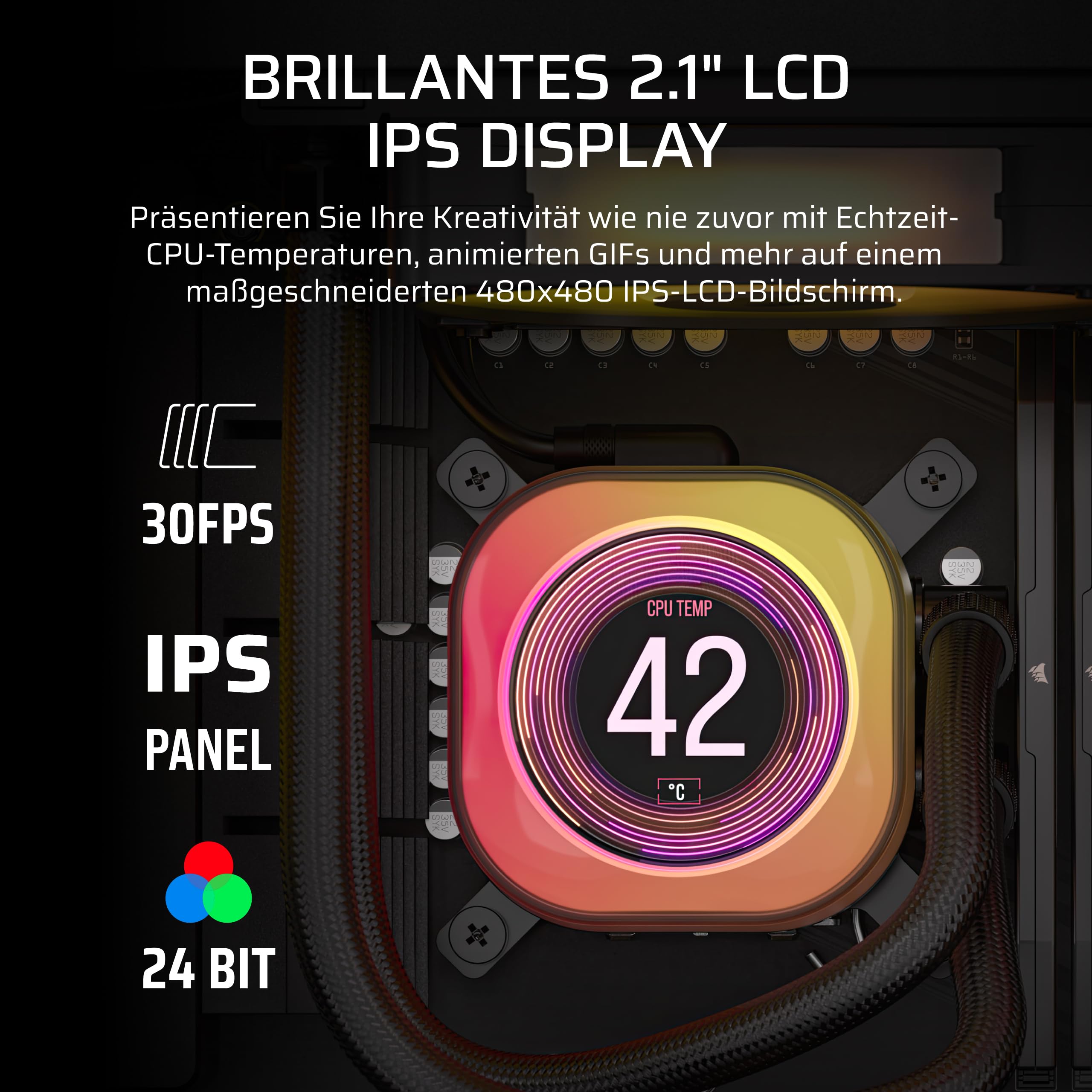 corsair-icue-link-titan-360-rx-lcd-aio-cpu-fl-ssigkeitsk-hler-360mm-radiator-flo image 4