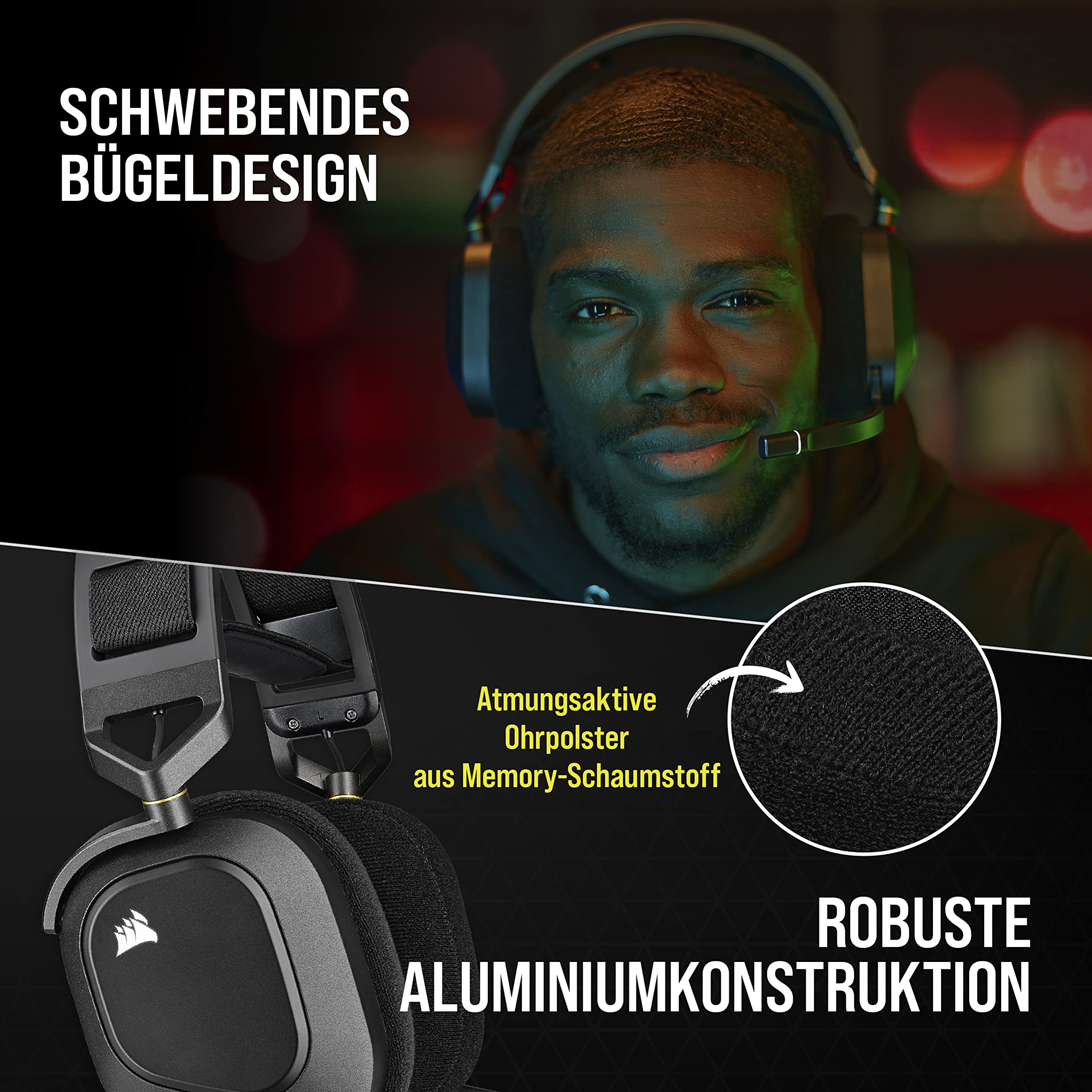 corsair-hs80-rgb-wireless-gaming-headset-carbon-dolby-atmos-slipstream-wireless- image 5