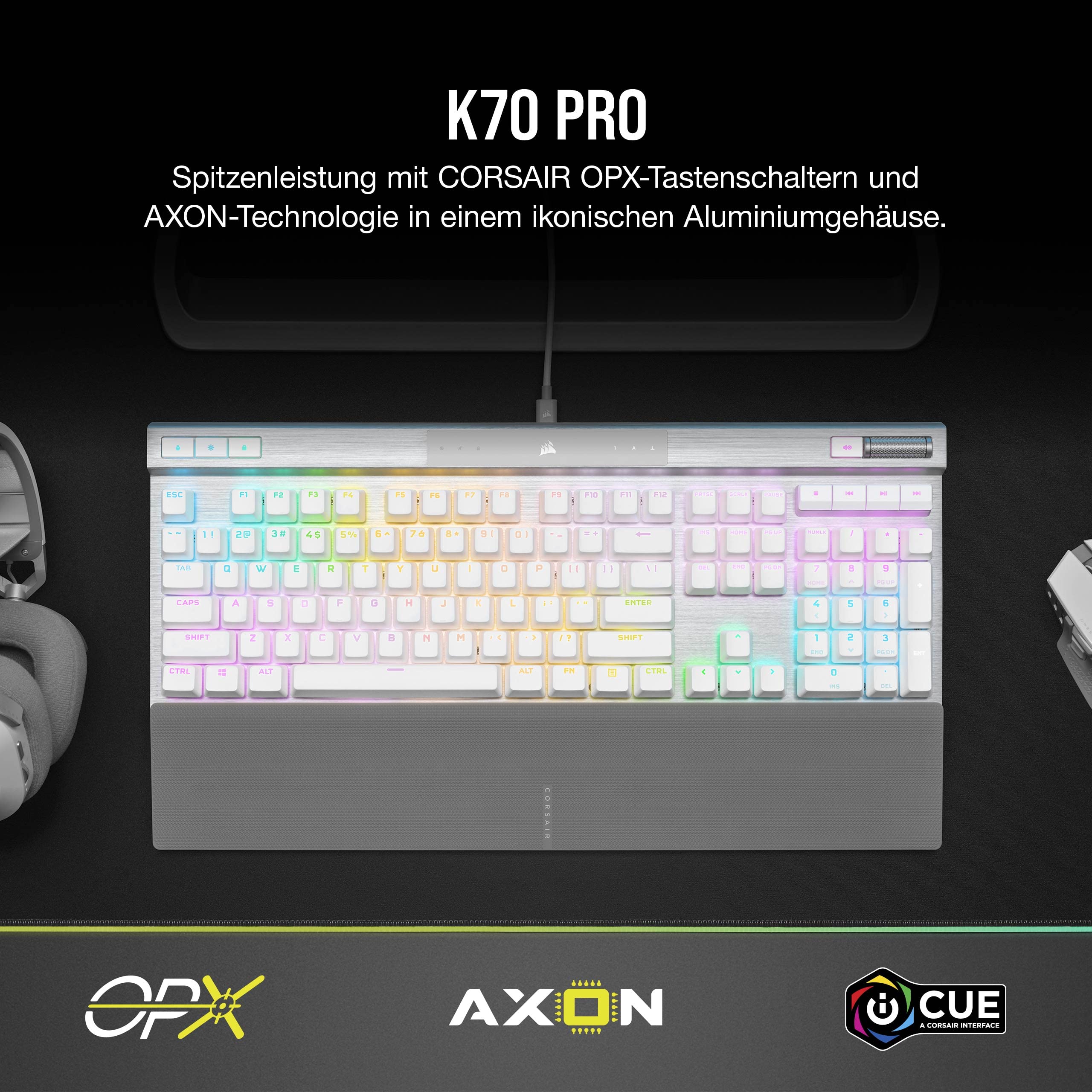 corsair-k70-pro-rgb-optisch-mechanische-gaming-tastatur-opx-linear-schalter-1-0- image 2