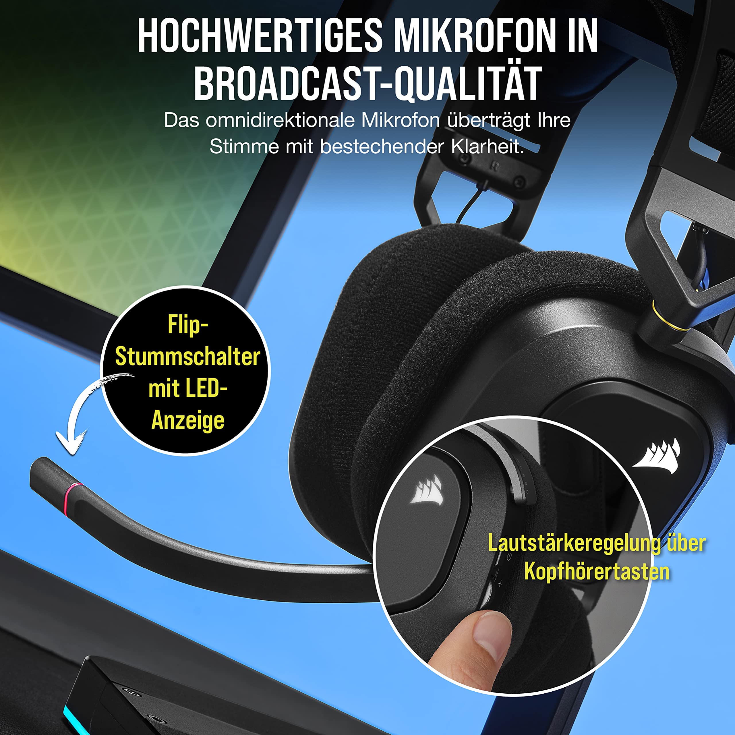corsair-hs80-rgb-wireless-gaming-headset-carbon-dolby-atmos-slipstream-wireless- image 7