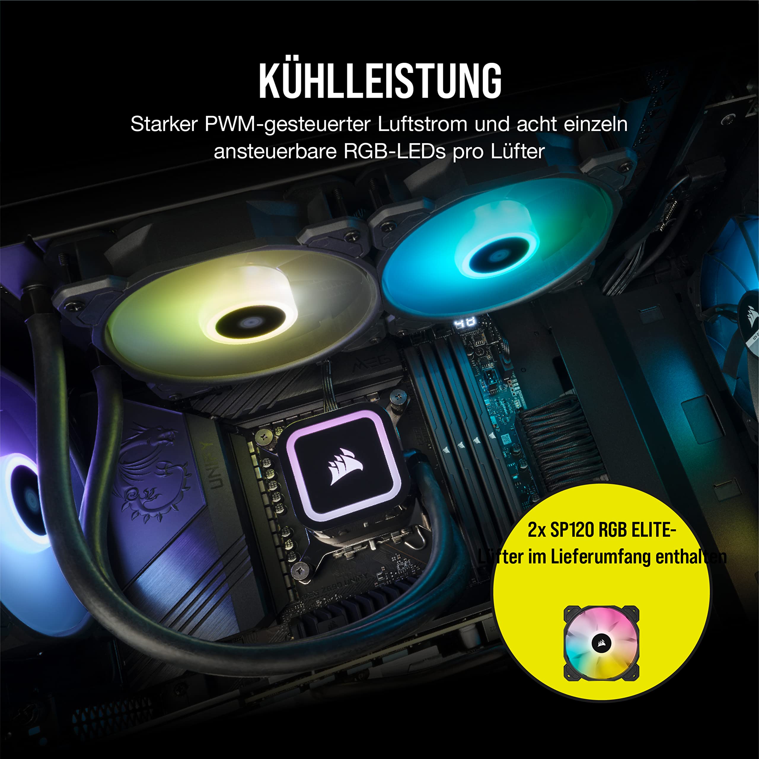 corsair-icue-h100x-rgb-elite-240mm-aio-cpu-fl-ssigkeitsk-hler-mit-sp120-rgb-elit image 5