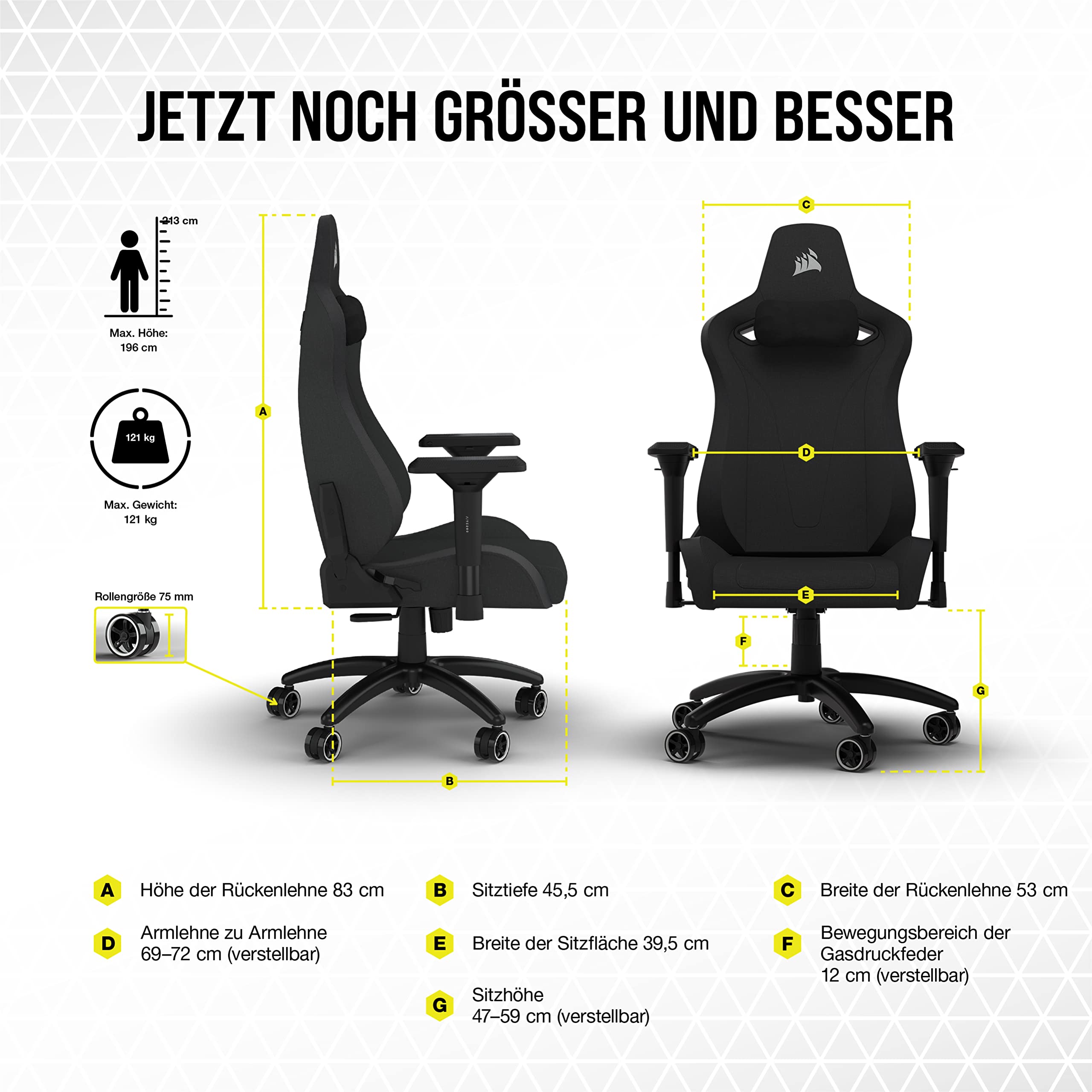 corsair-tc200-gaming-stuhl-stoffbezug-standard-fit-integrierte-lendenst-tze-memo image 2