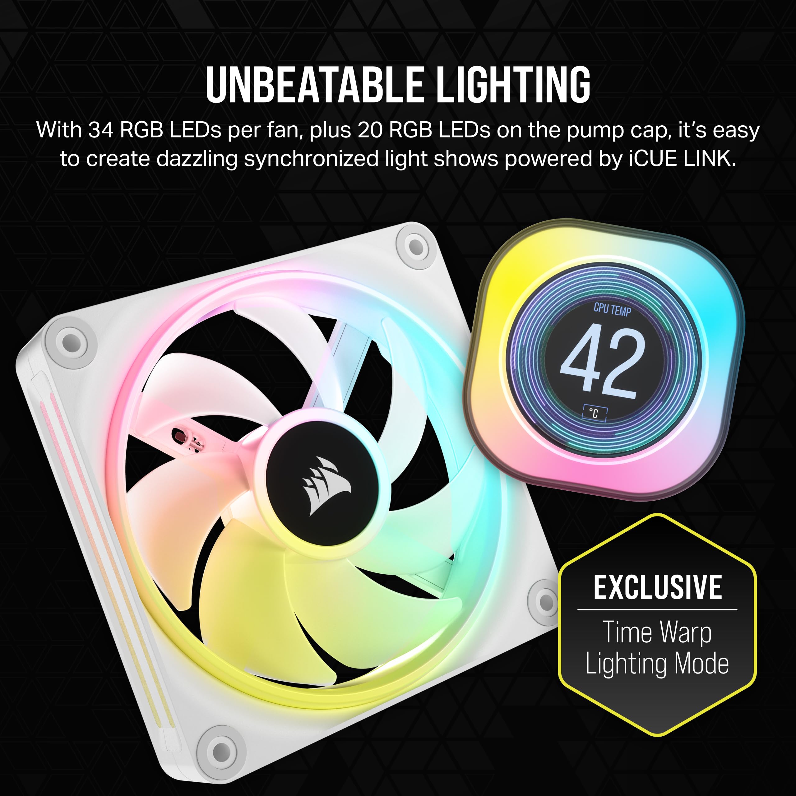 corsair-icue-link-h150i-lcd-360mm-aio-fl-ssig-cpu-k-hler-qx120-rgb-2-1-ips-lcd-w image 5