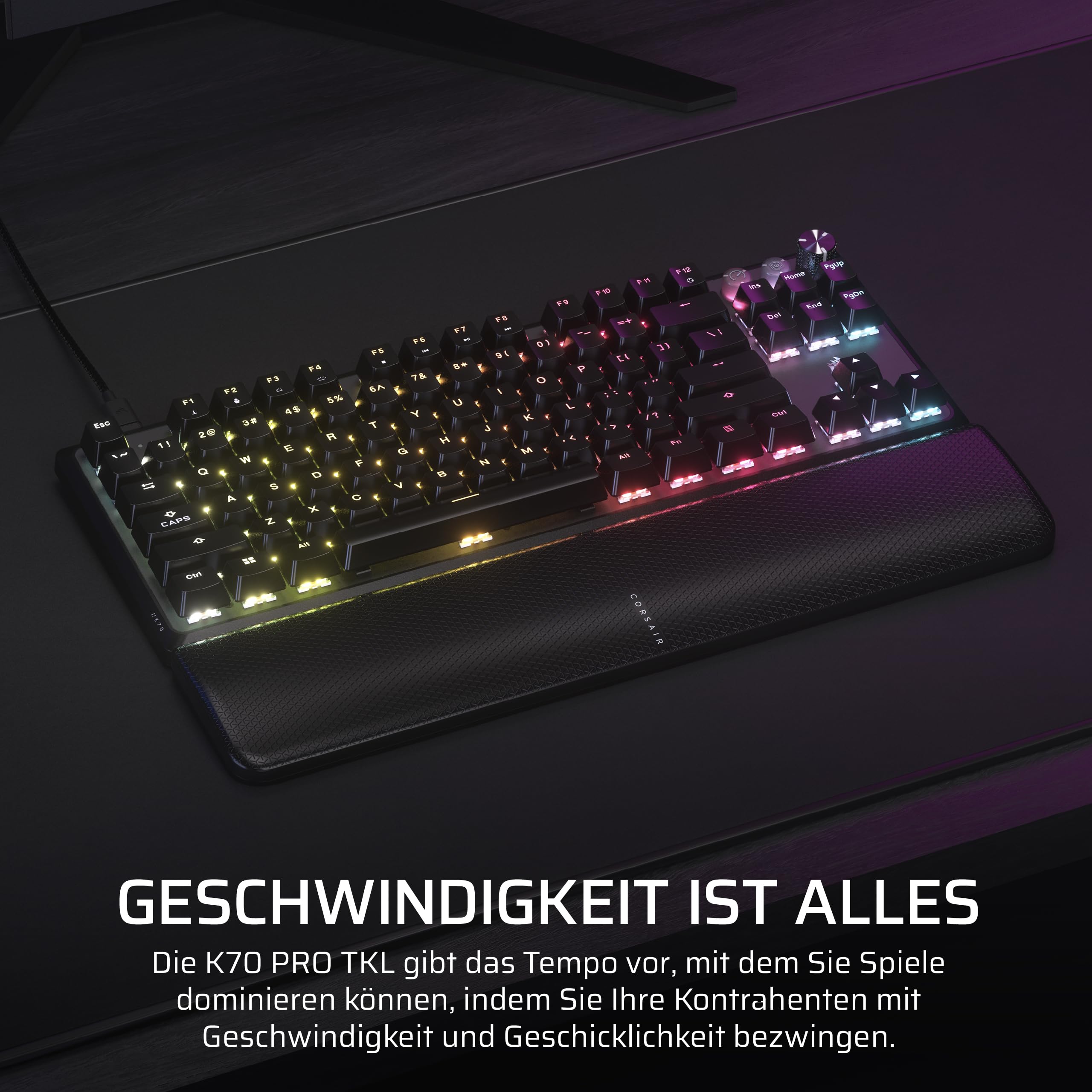corsair-k70-pro-tkl-rgb-kabelgebundene-gaming-tastatur-qwertz-de-hall-effekt-mgx image 2