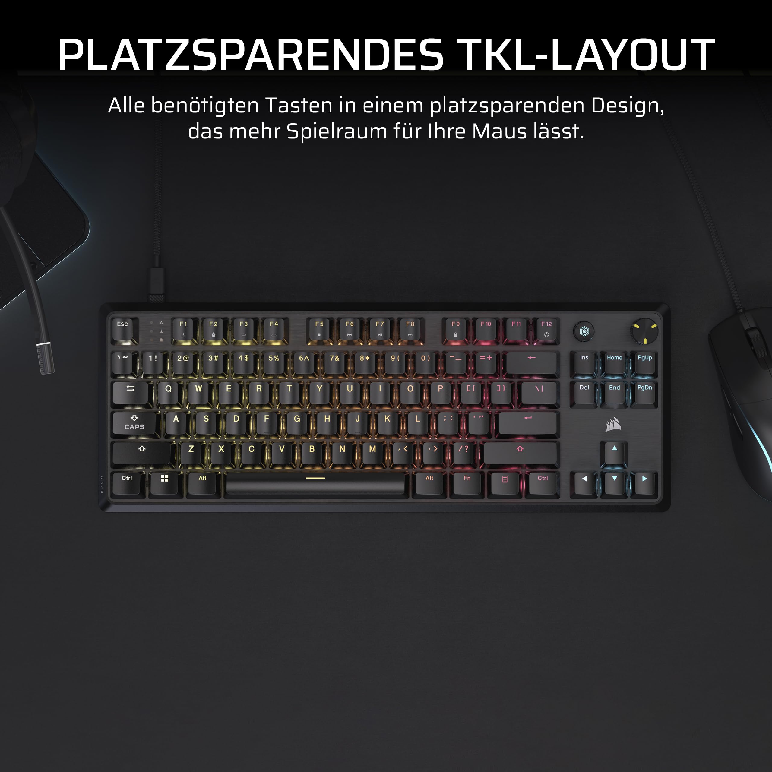corsair-k70-core-tkl-rgb-mechanische-tenkeyless-gaming-tastatur-mlx-red-v2-linea image 3