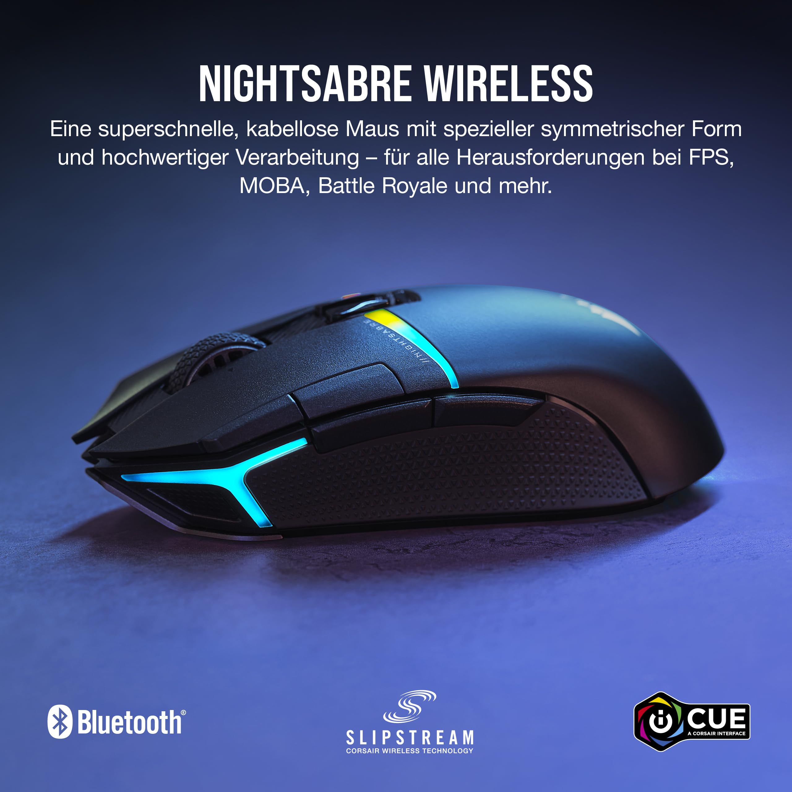 corsair-nightsabre-rgb-wireless-gaming-maus-26-000-dpi-marksman-11-tasten-100-h- image 2
