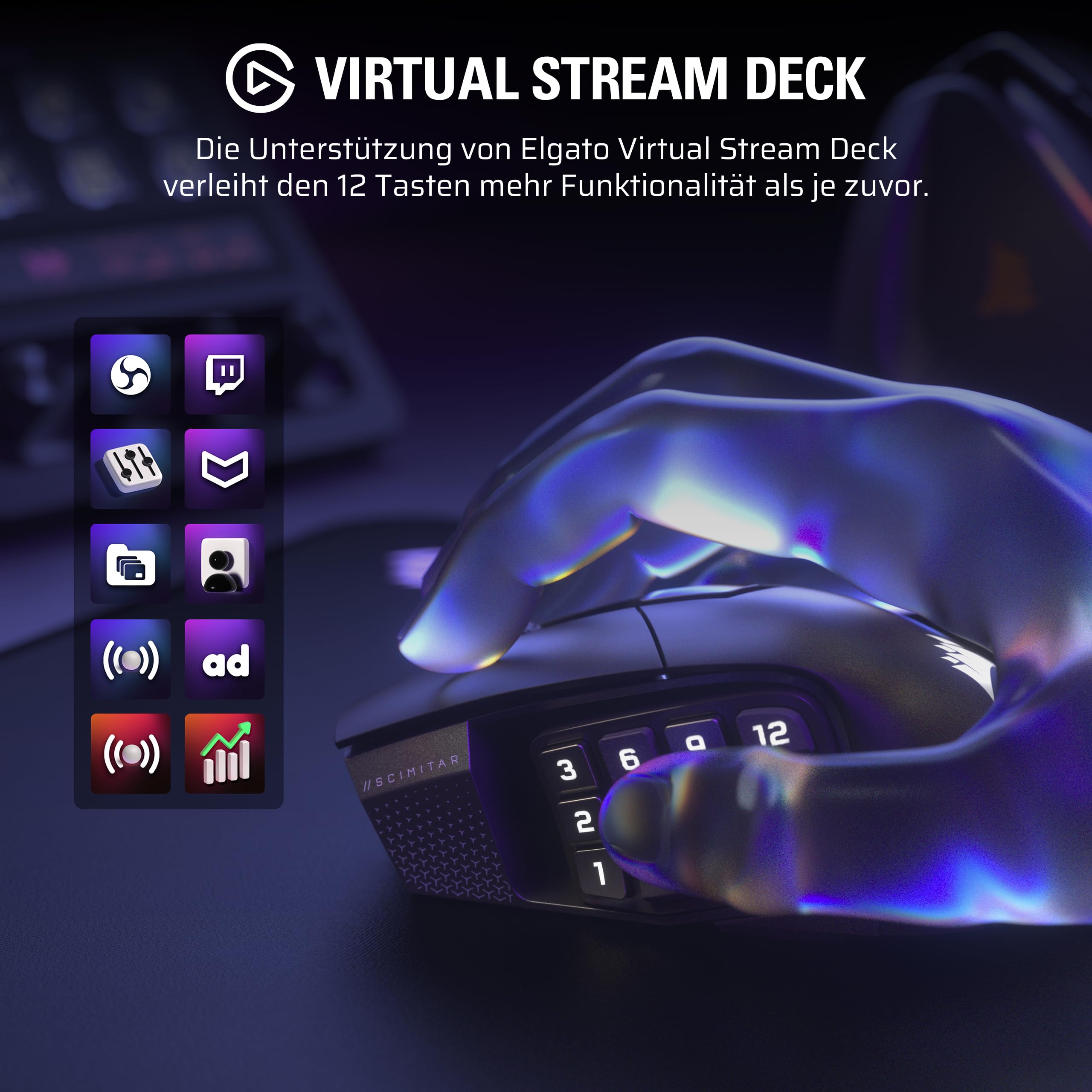 corsair-scimitar-elite-wireless-se-mmo-gaming-maus-33-000-dpi-marksman-s-sensor- image 5
