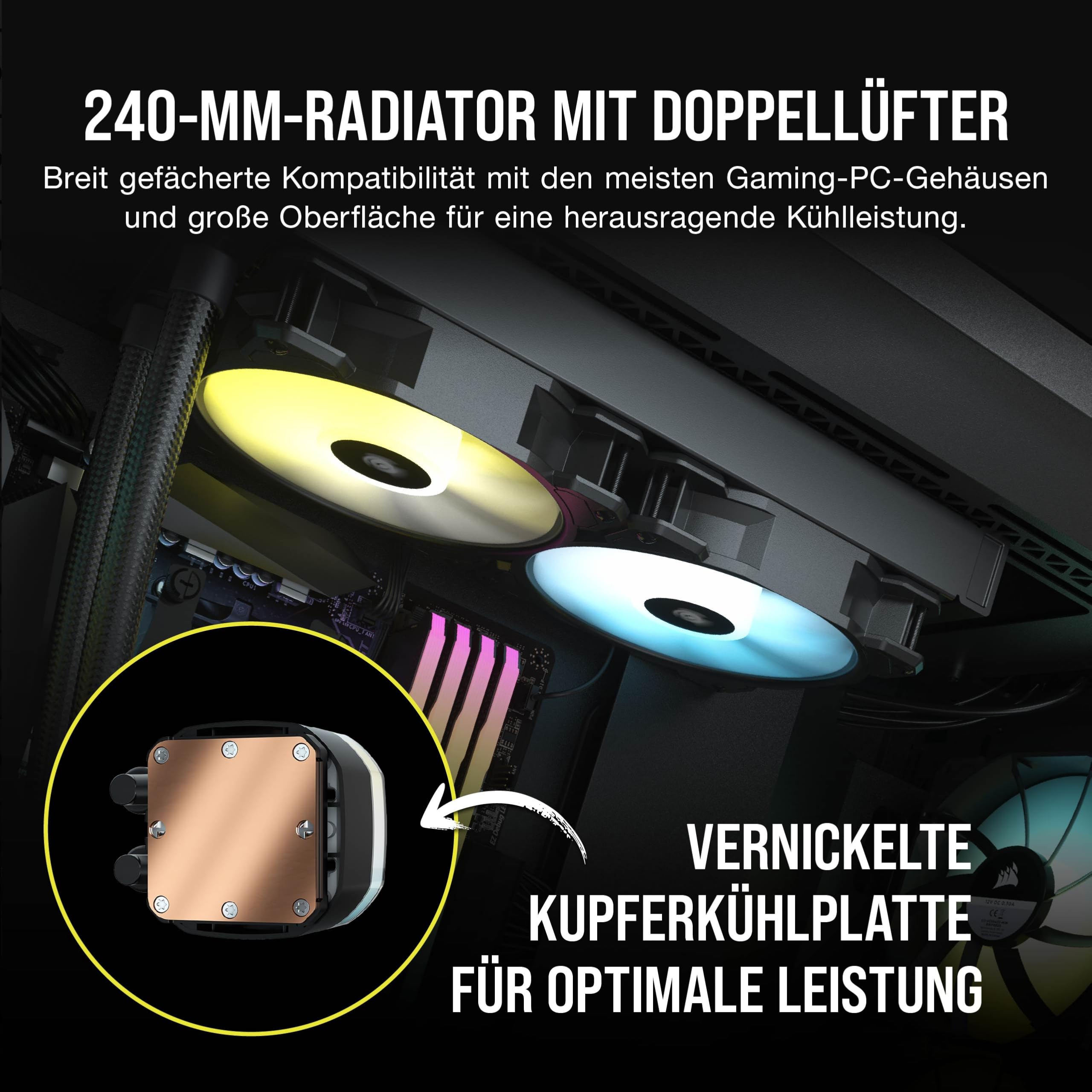 corsair-h100-rgb-fl-ssig-cpu-k-hler-240mm-aio-2x-sp120-rgb-elite-l-fter-intel-lg image 3