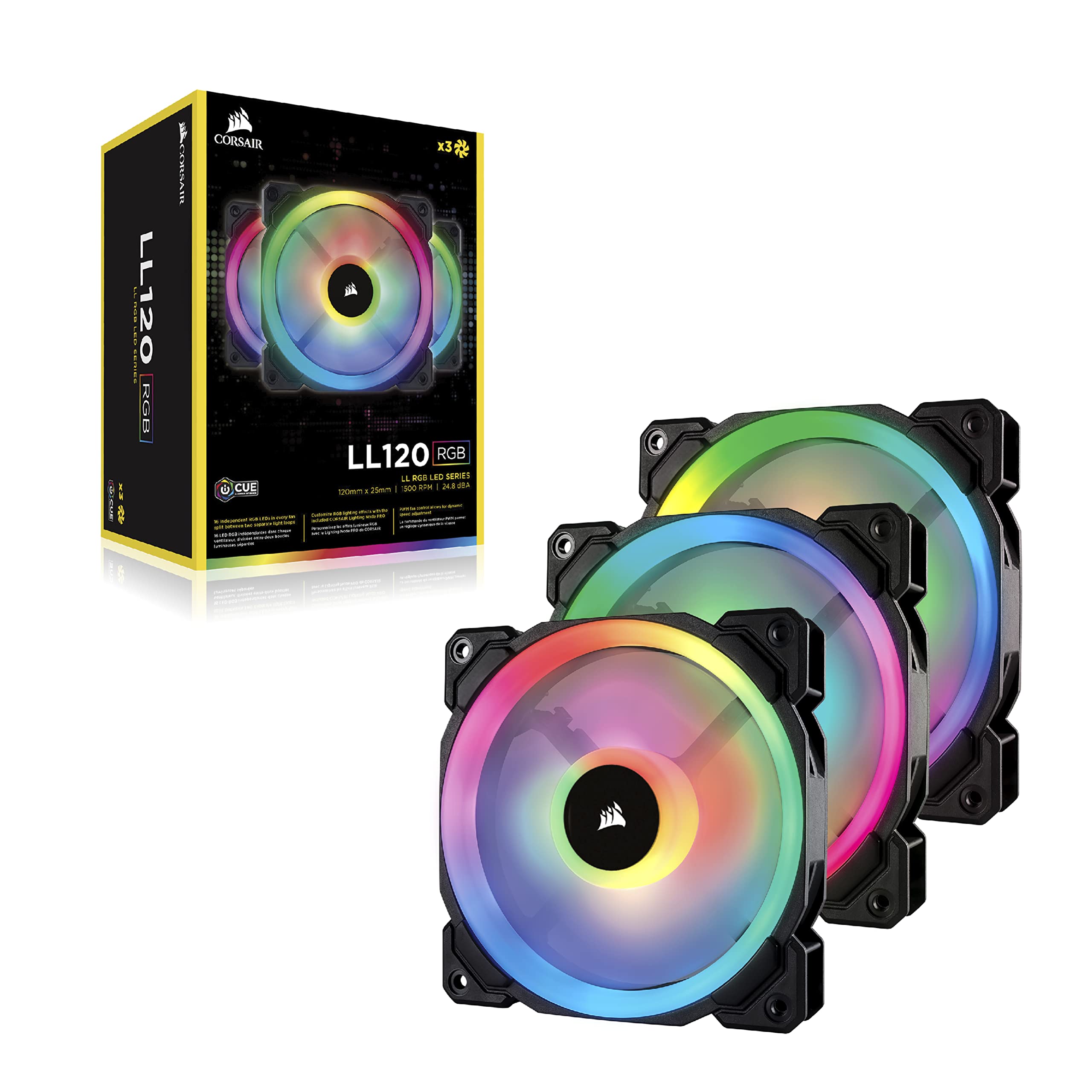 corsair-ll120-rgb-120mm-pwm-geh-usel-fter-3er-pack-mit-lighting-node-pro-dual-li image 7