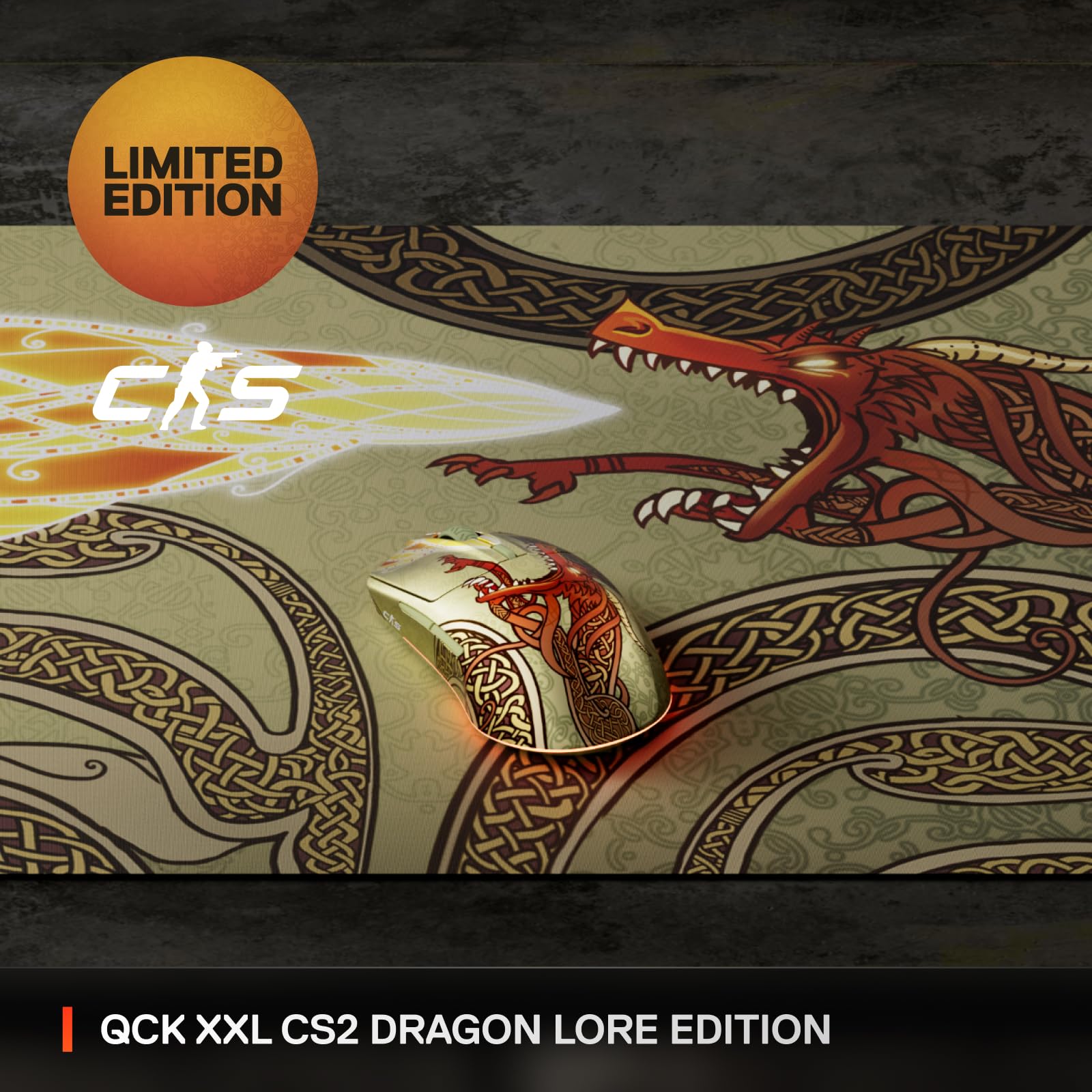 steelseries-qck-gaming-mauspad-cs2-dragon-lore-edition-xxl-900-x-400-mm image 2