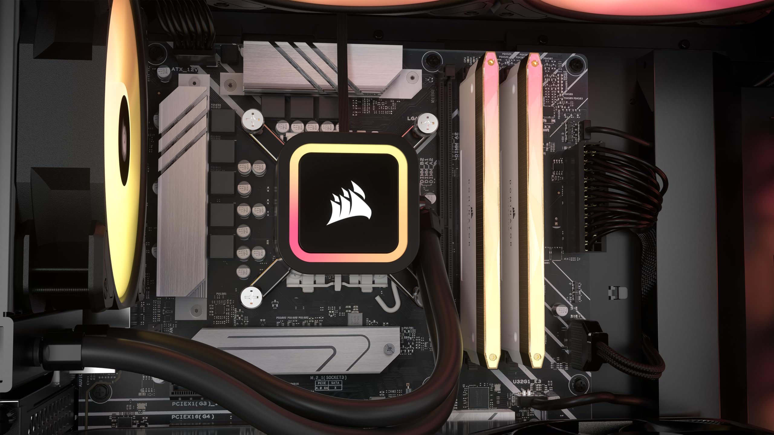 corsair-dominator-titanium-wave-zubeh-rsatz-2x-rgb-led-lichtleiste-obere-metalll image 5