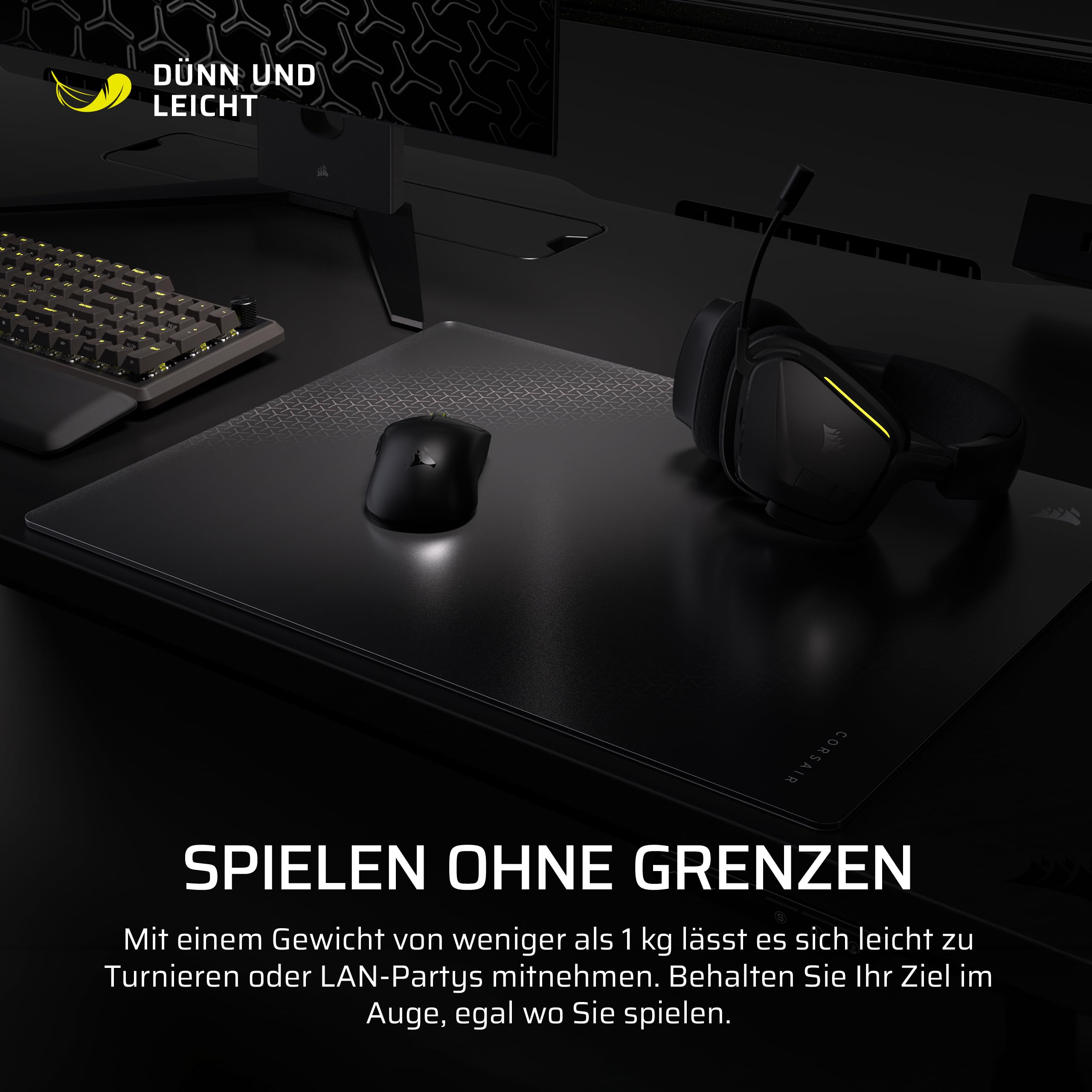 corsair-mm-glass-pr-zisions-gaming-mauspad-large-schwarz-500-x-400-mm-matte-glas image 7