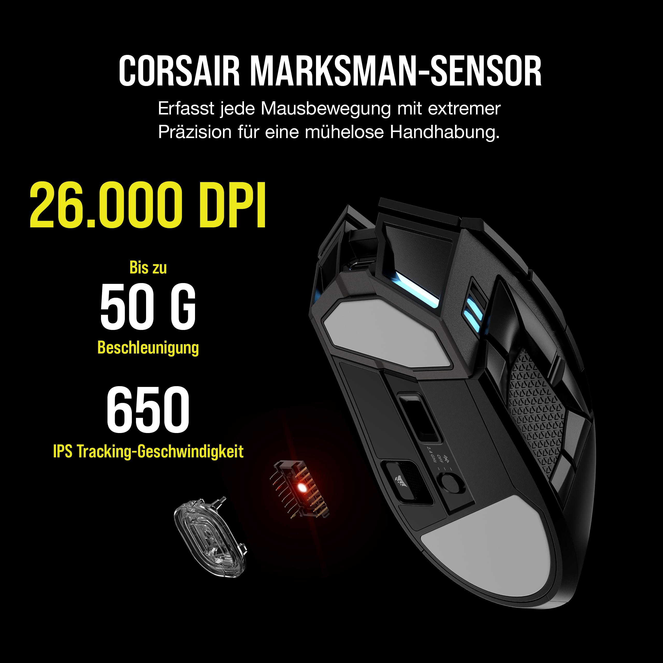 corsair-darkstar-wireless-mmo-moba-gaming-maus-26-000-dpi-marksman-sensor-15-pro image 6