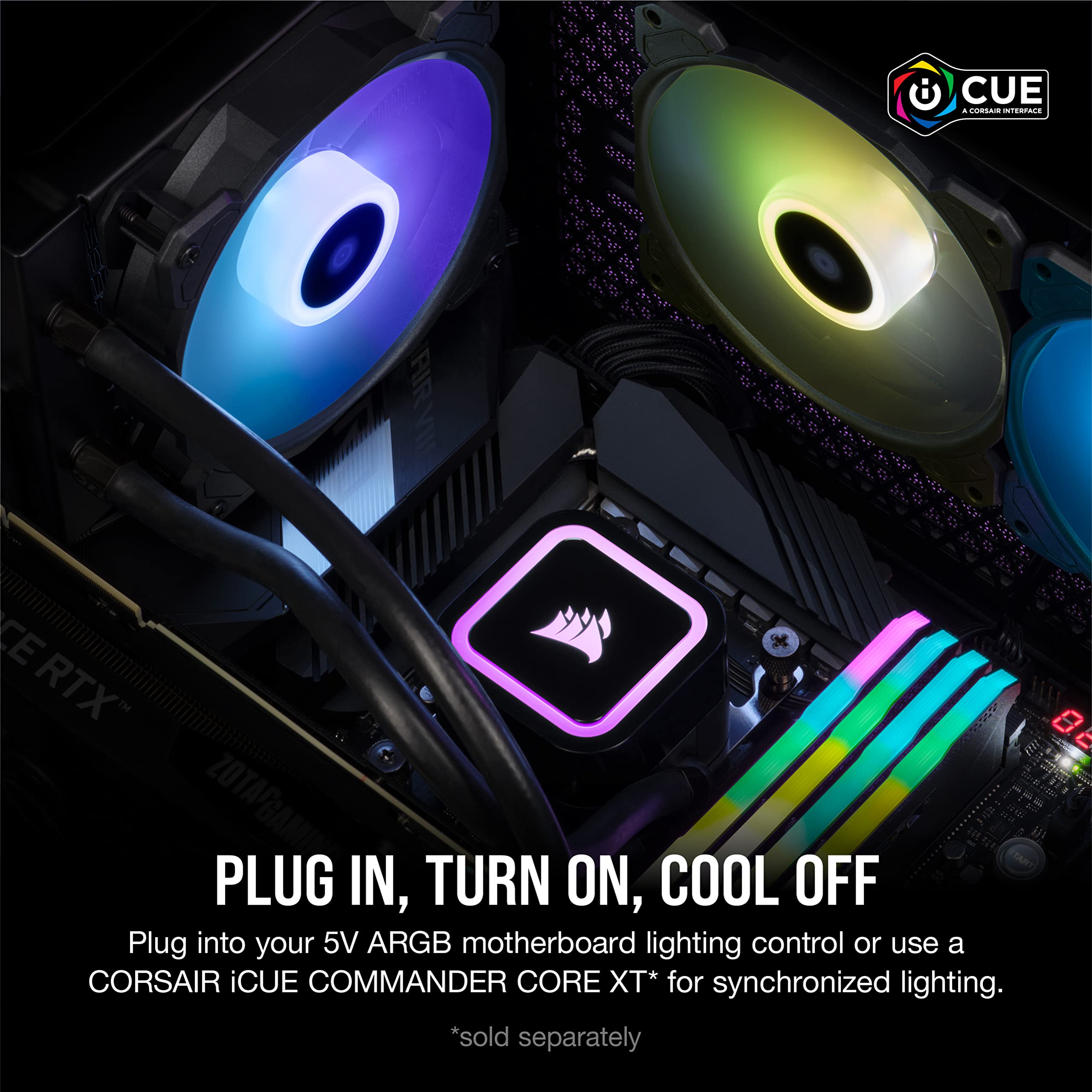 corsair-h60x-rgb-elite-120mm-fl-ssig-cpu-k-hler-sp120-rgb-elite-pwm-l-fter-lga-1 image 4