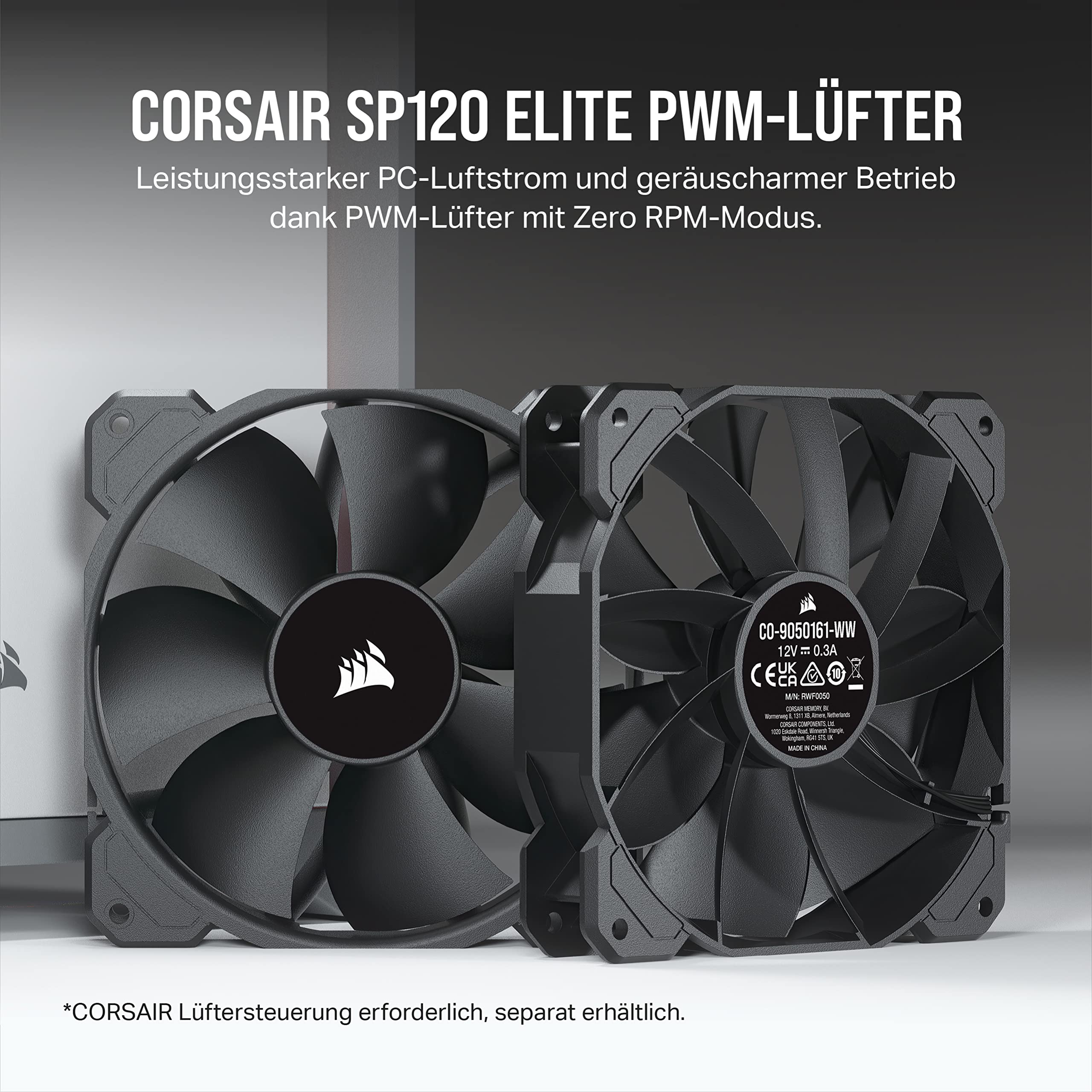 corsair-sp120-elite-120-mm-pwm-geh-usel-fter-schwarz-airguide-technologie-300-1- image 2