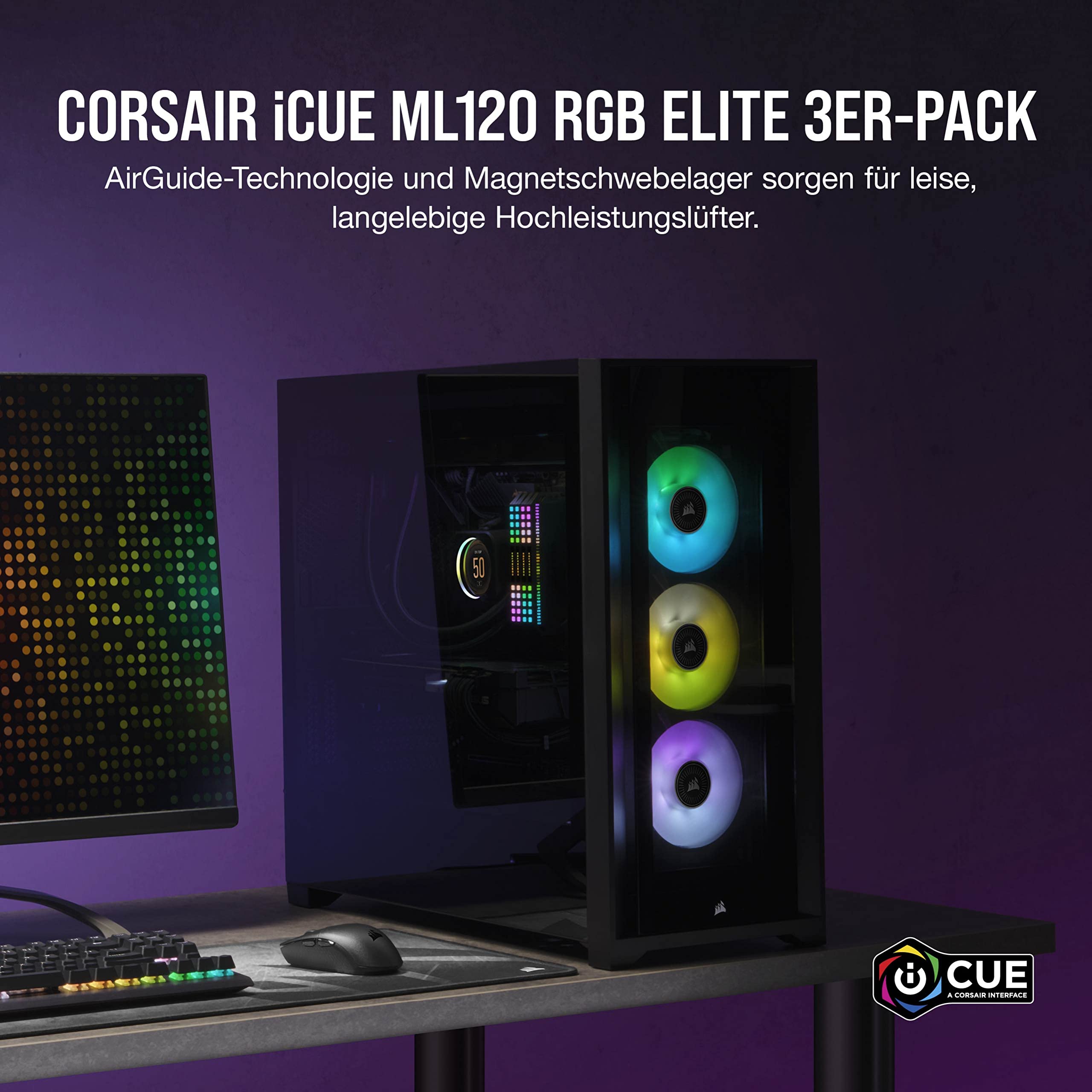 corsair-ml120-rgb-elite-120-mm-magnetlevitations-l-fter-mit-airguide-3er-pack-8- image 2