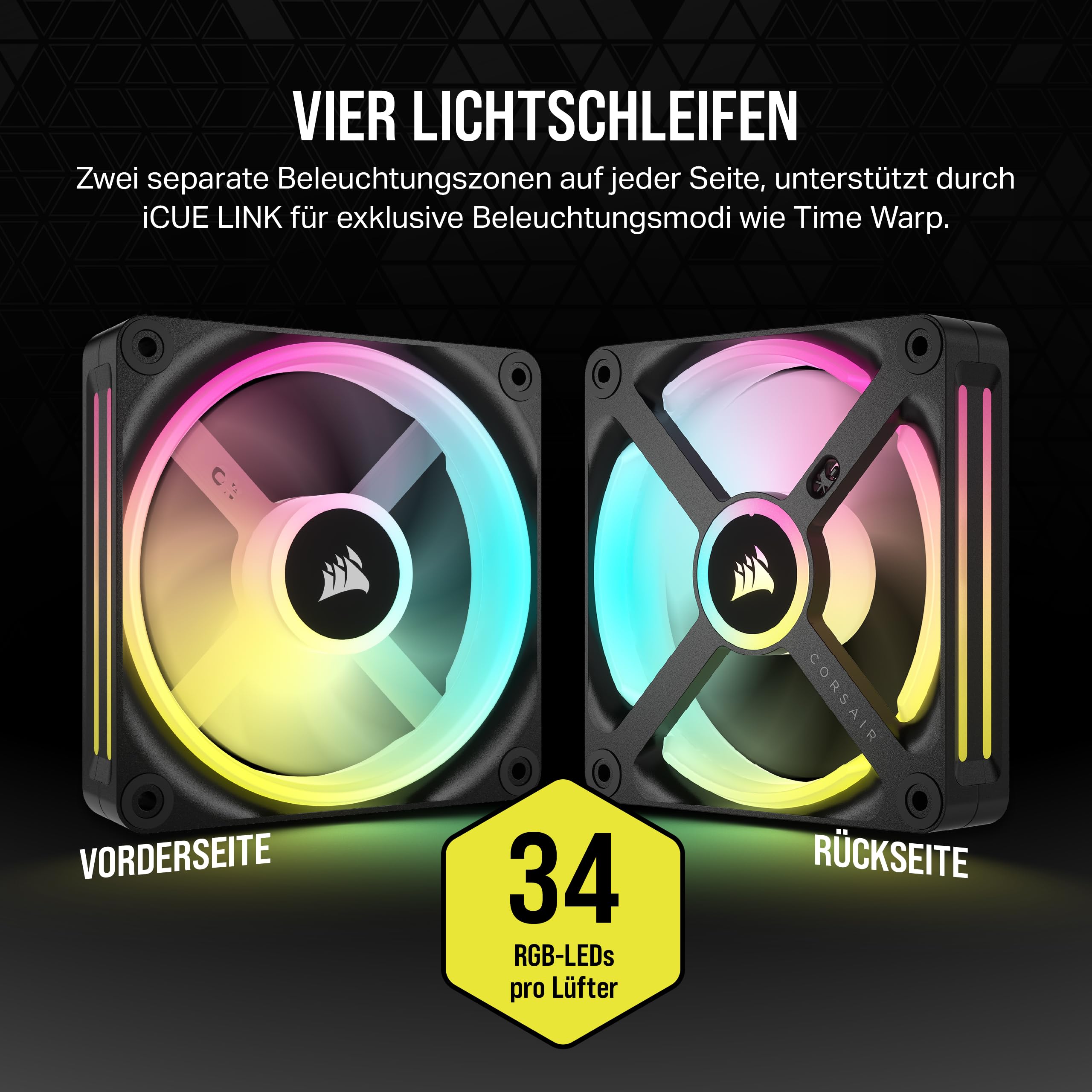 corsair-icue-link-qx120-rgb-120mm-magnetic-dome-l-fter-schwarz image 5