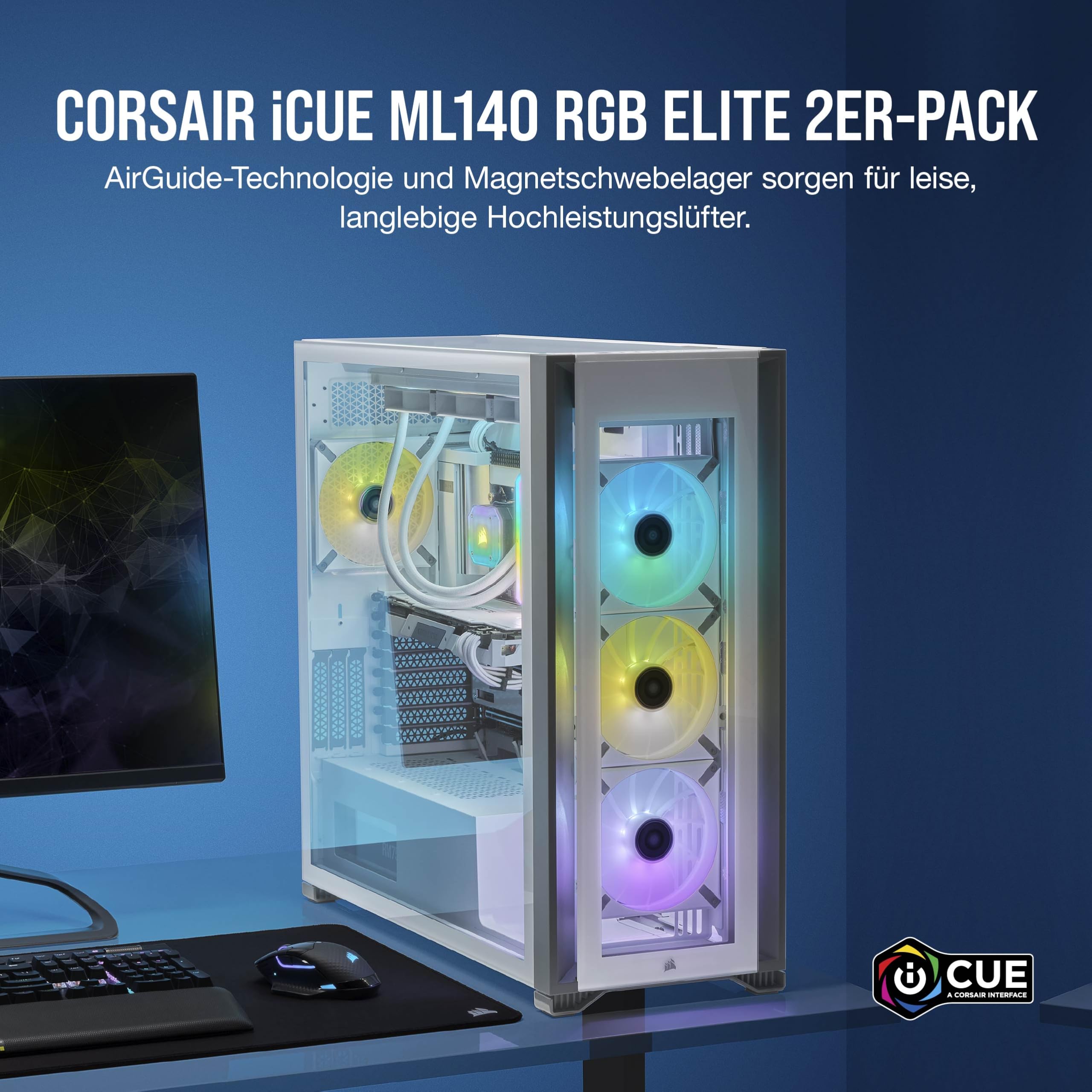 corsair-icue-ml140-rgb-elite-140-mm-pwm-rgb-l-fter-dualpack-airguide-technologie image 2