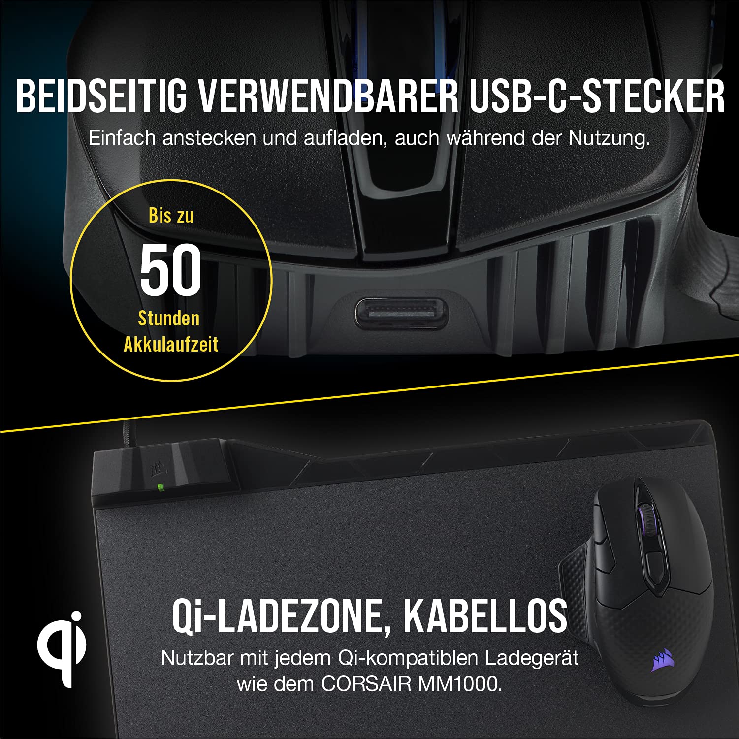 corsair-dark-core-rgb-pro-se-kabellose-fps-moba-gaming-maus-18-000-dpi-qi-laden- image 6