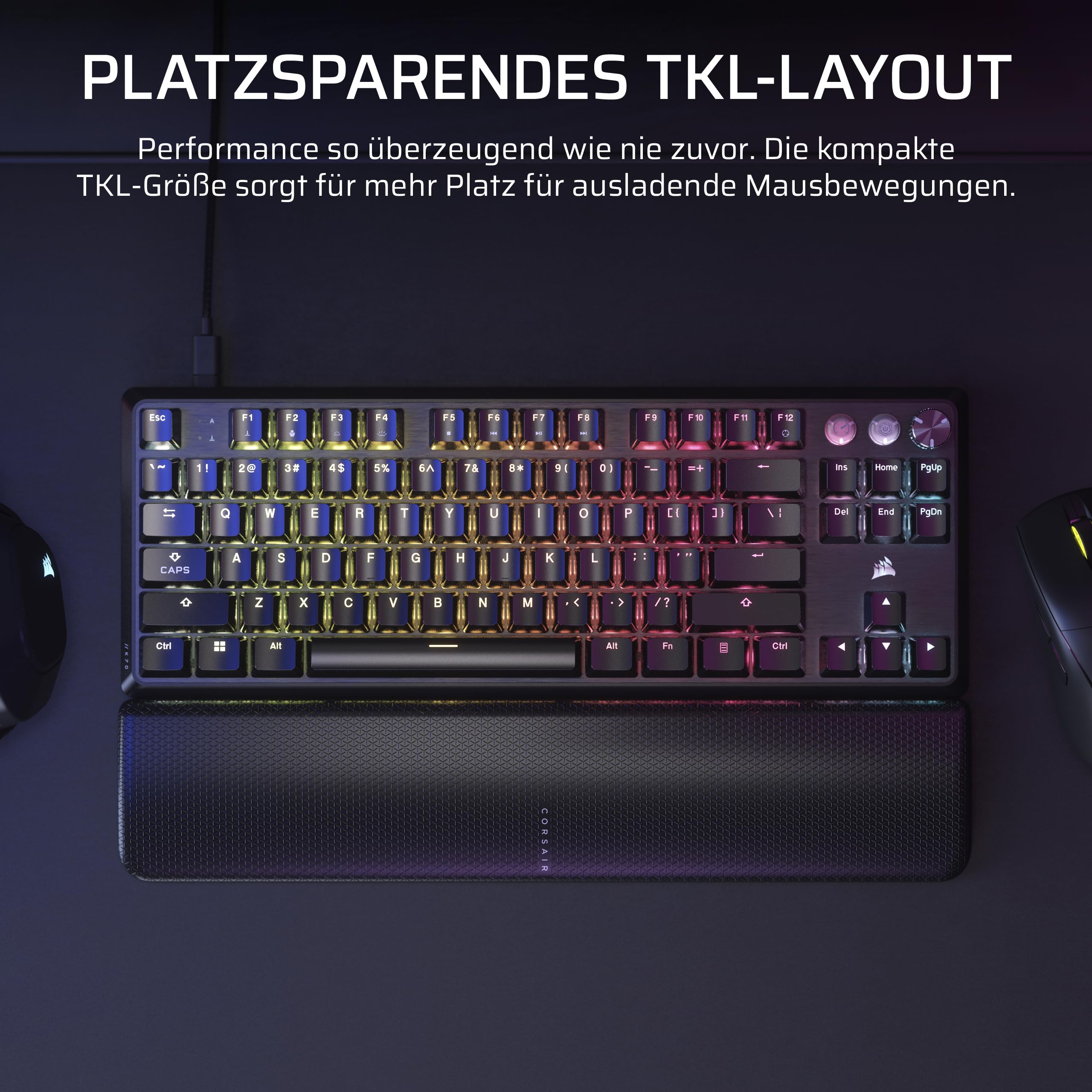 corsair-k70-pro-tkl-rgb-kabelgebundene-gaming-tastatur-qwertz-de-hall-effekt-mgx image 3