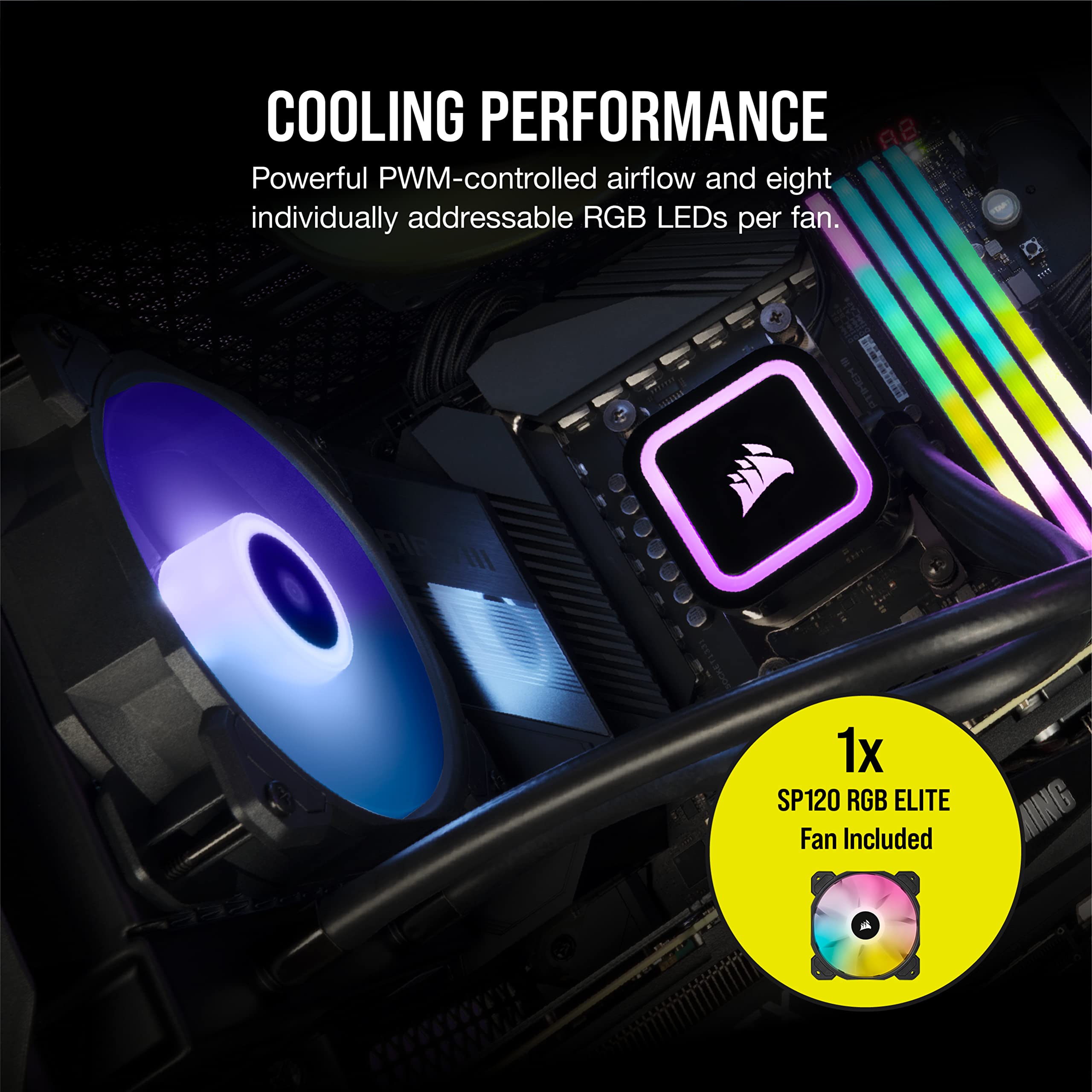 corsair-h60x-rgb-elite-120mm-fl-ssig-cpu-k-hler-sp120-rgb-elite-pwm-l-fter-lga-1 image 5