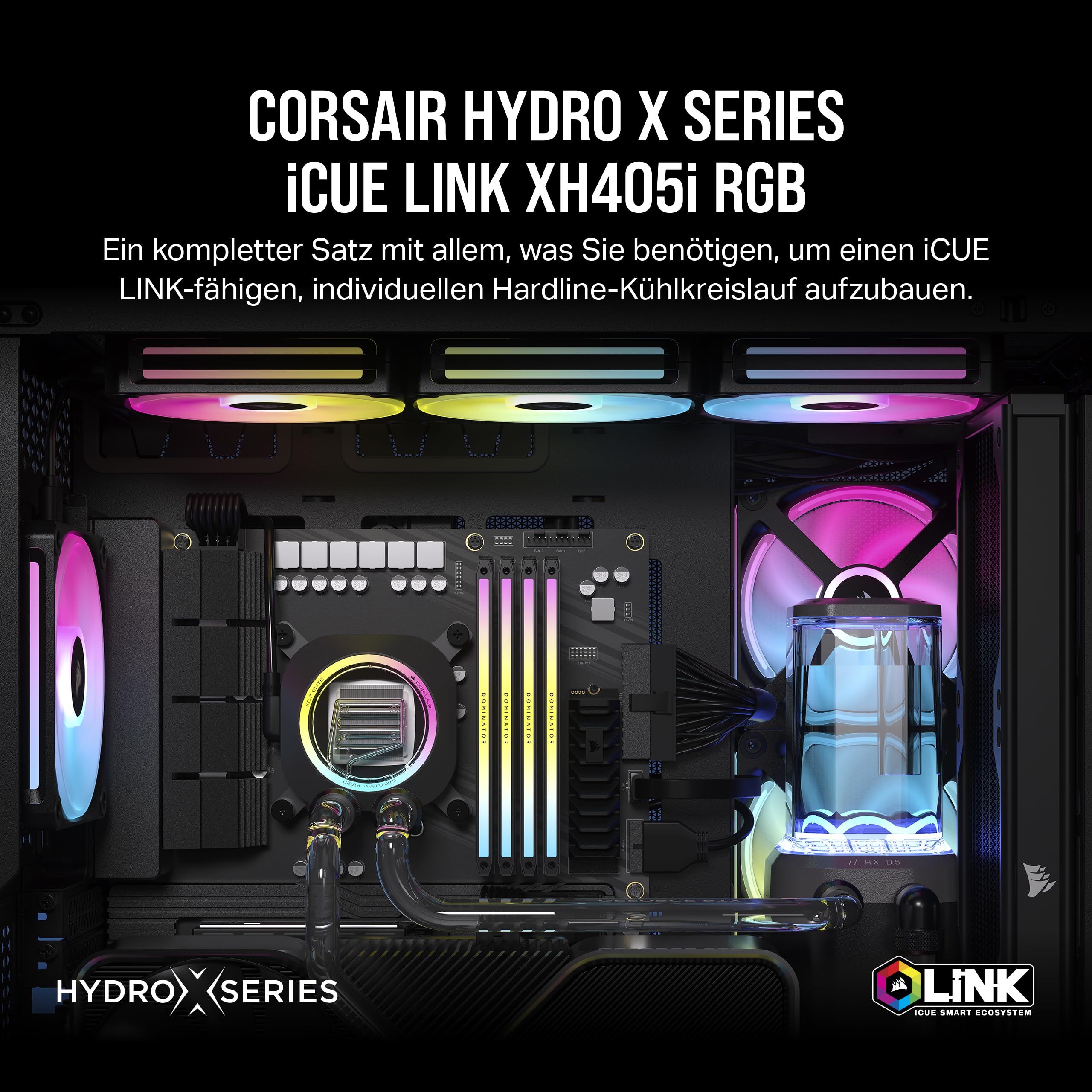 corsair-hydro-x-series-icue-link-xh405i-custom-loop-wasserk-hlungs-kit-xc7-elite image 2