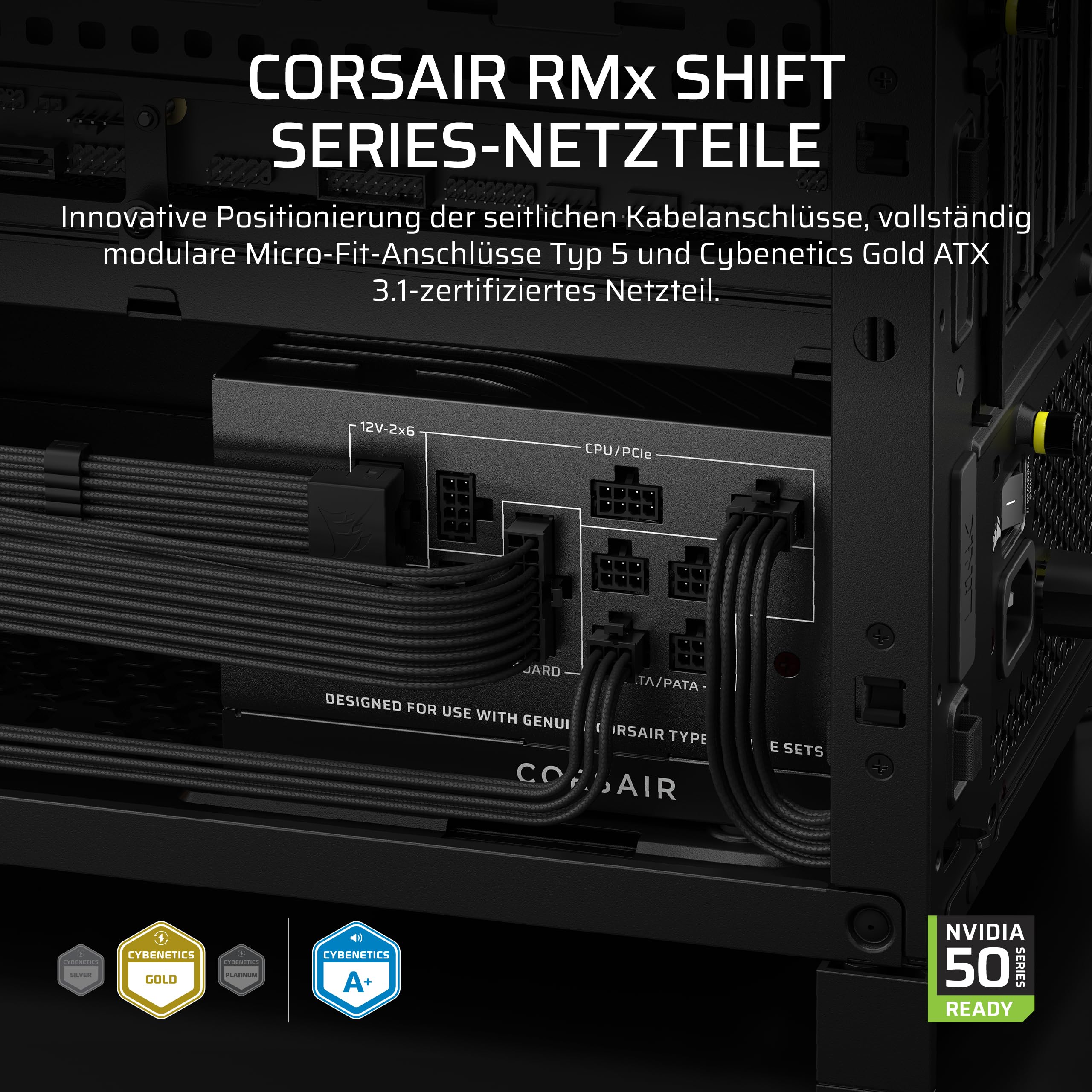 corsair-rm850x-shift-2025-850w-vollmodulares-atx-3-1-netzteil-modulare-seitensch image 1
