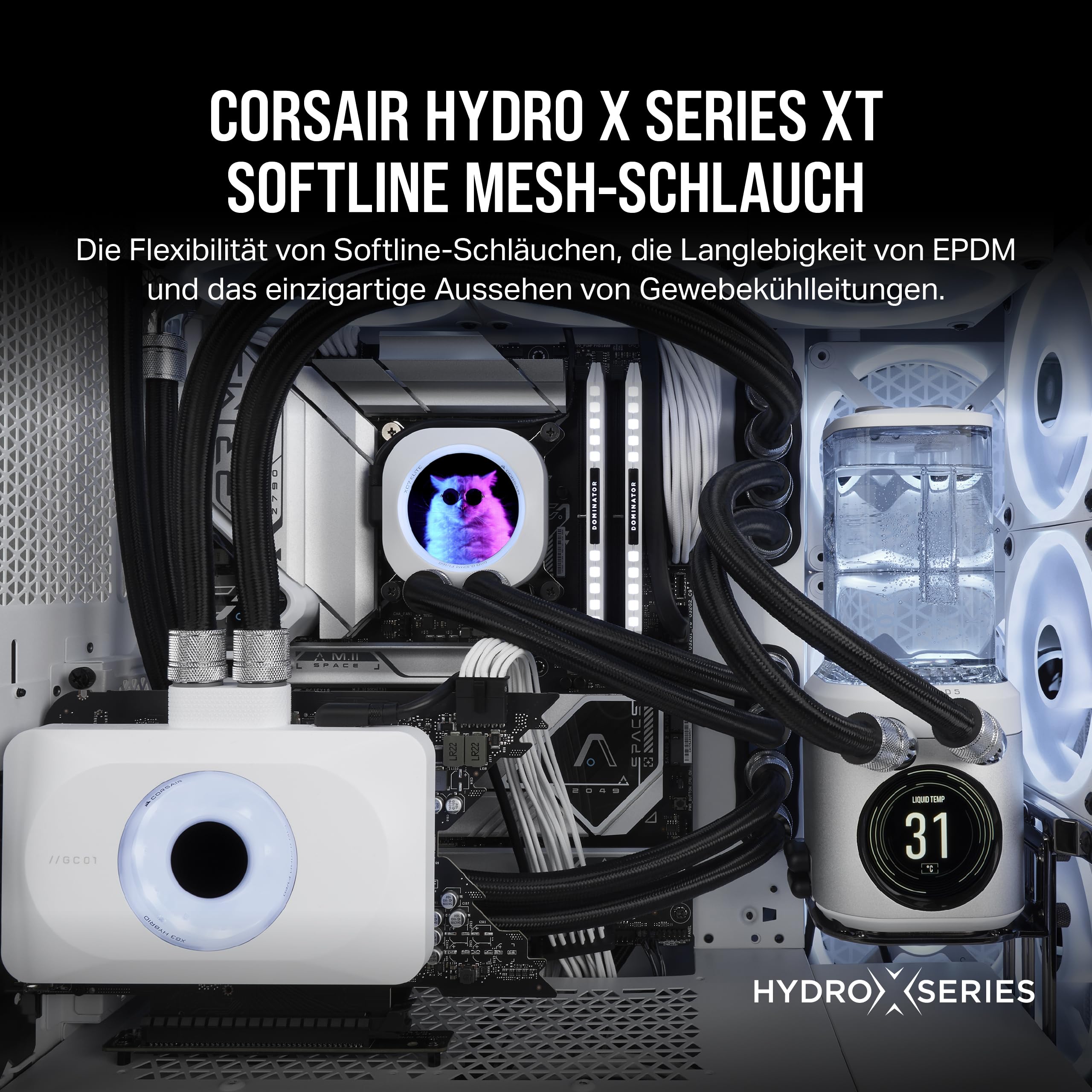 corsair-hydro-x-series-xt-softline-mesh-schlauch-3m-epdm-gummi-mit-mesh-ummantel image 2